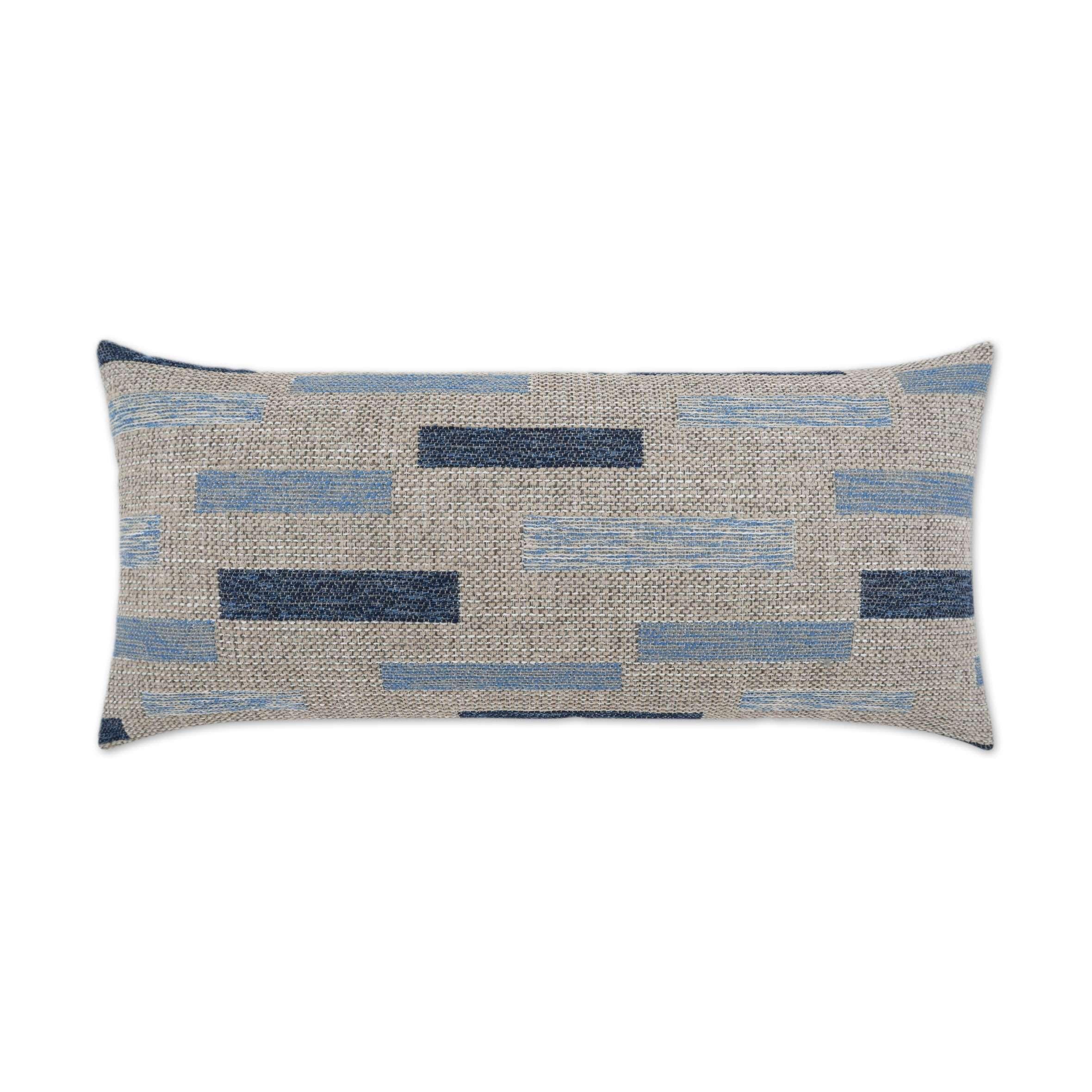 Outdoor Blockweave Lumbar Pillow - Image 6