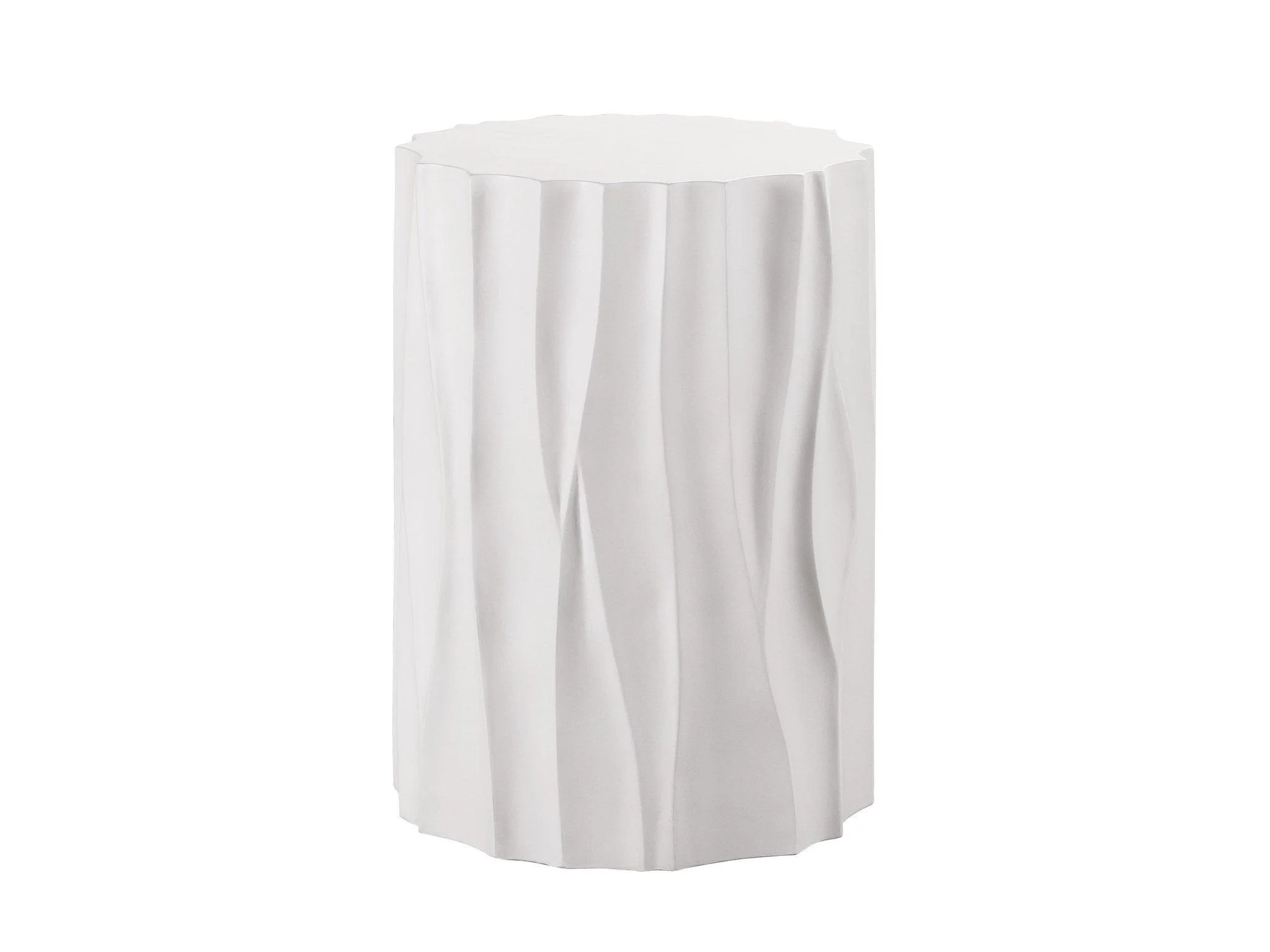 Outdoor Geneva Cast Concrete End Table