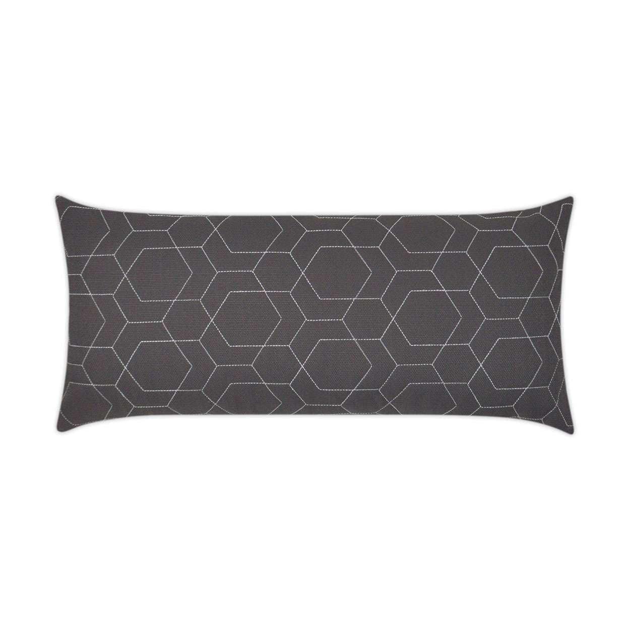 Outdoor Hex Quilt Lumbar Pillow
