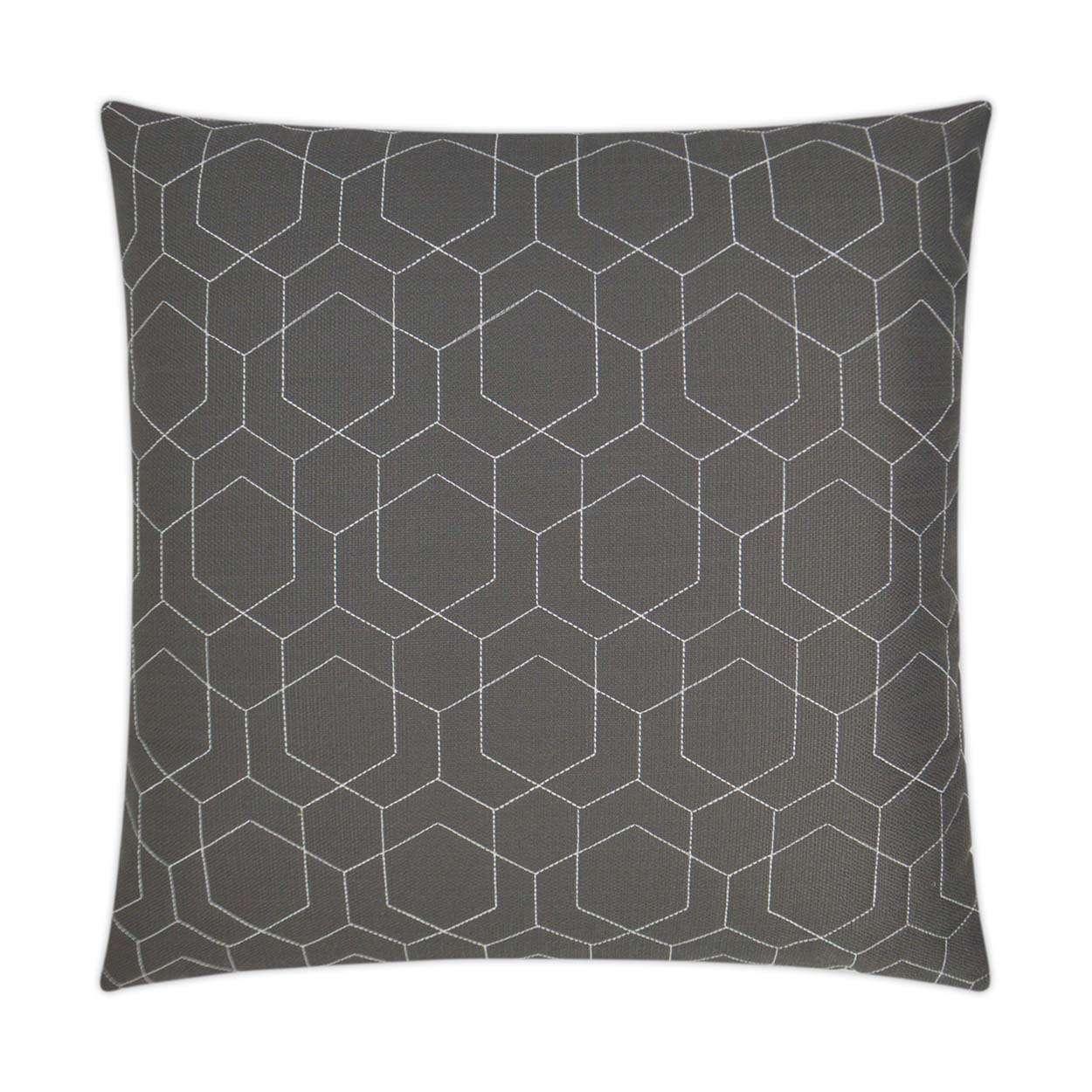 Outdoor Hex Quilt Pillow