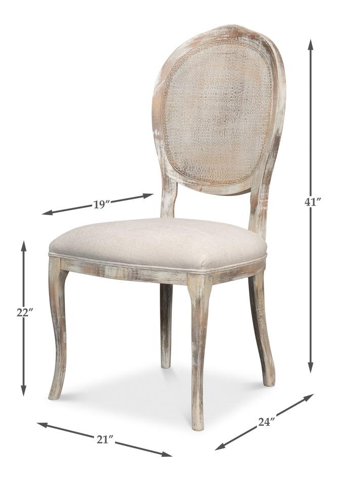 Oval Cane Back Chair - Set of 2 - Image 6