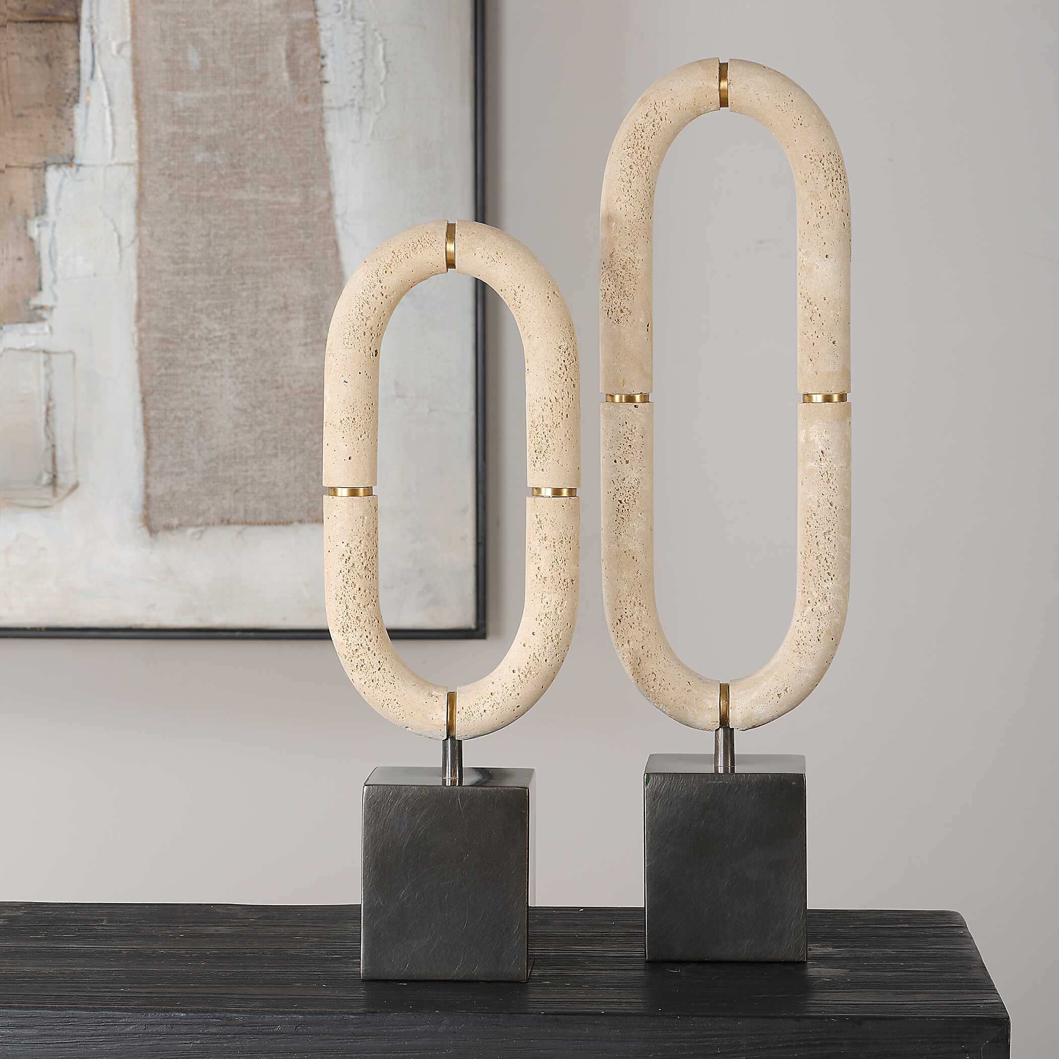 Oval Sculptures Fusion - Set of 2 - Image 2