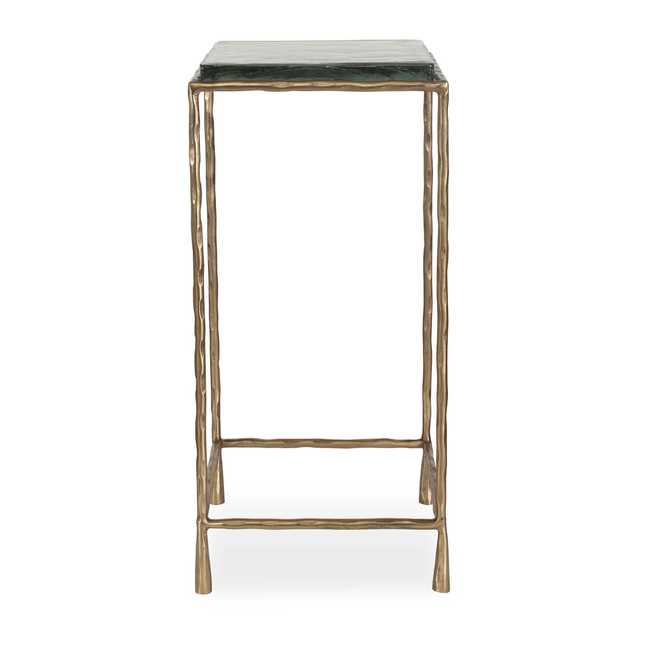 Ovard Antiqued Gold Accent Table - Image 4