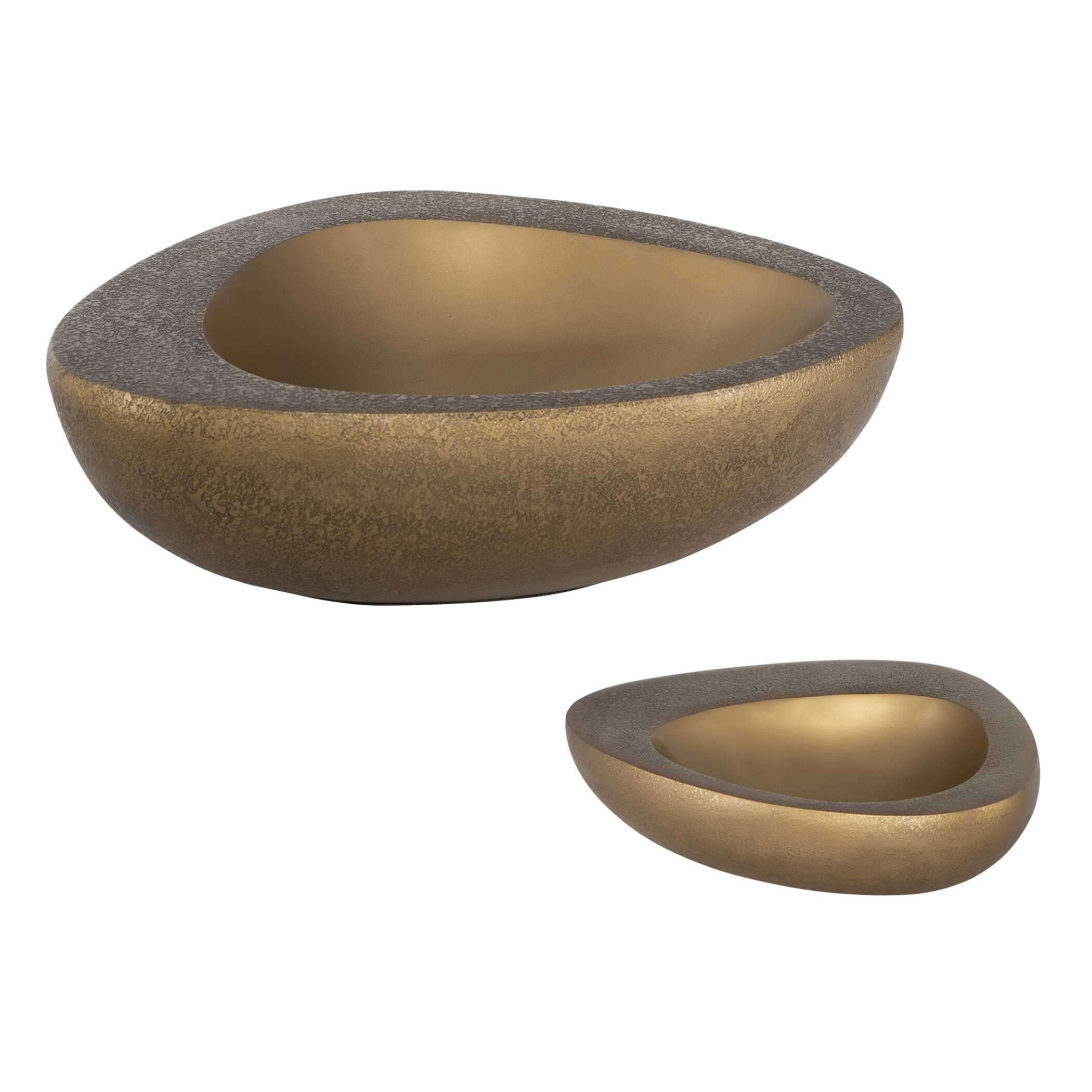 Ovate Brass Bowls Set Of 2 - Image 4