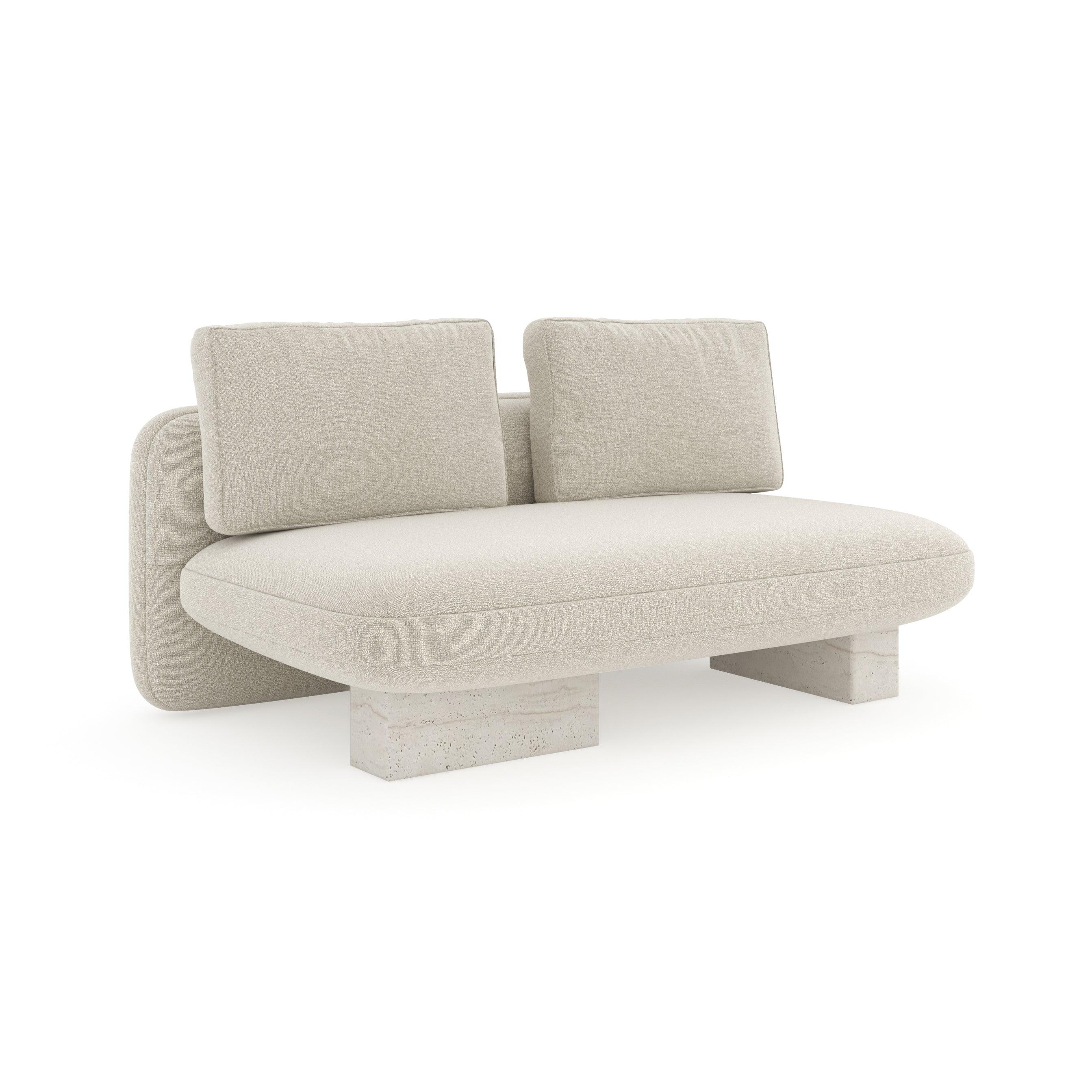 Overlap Armless Loveseat - Image 2