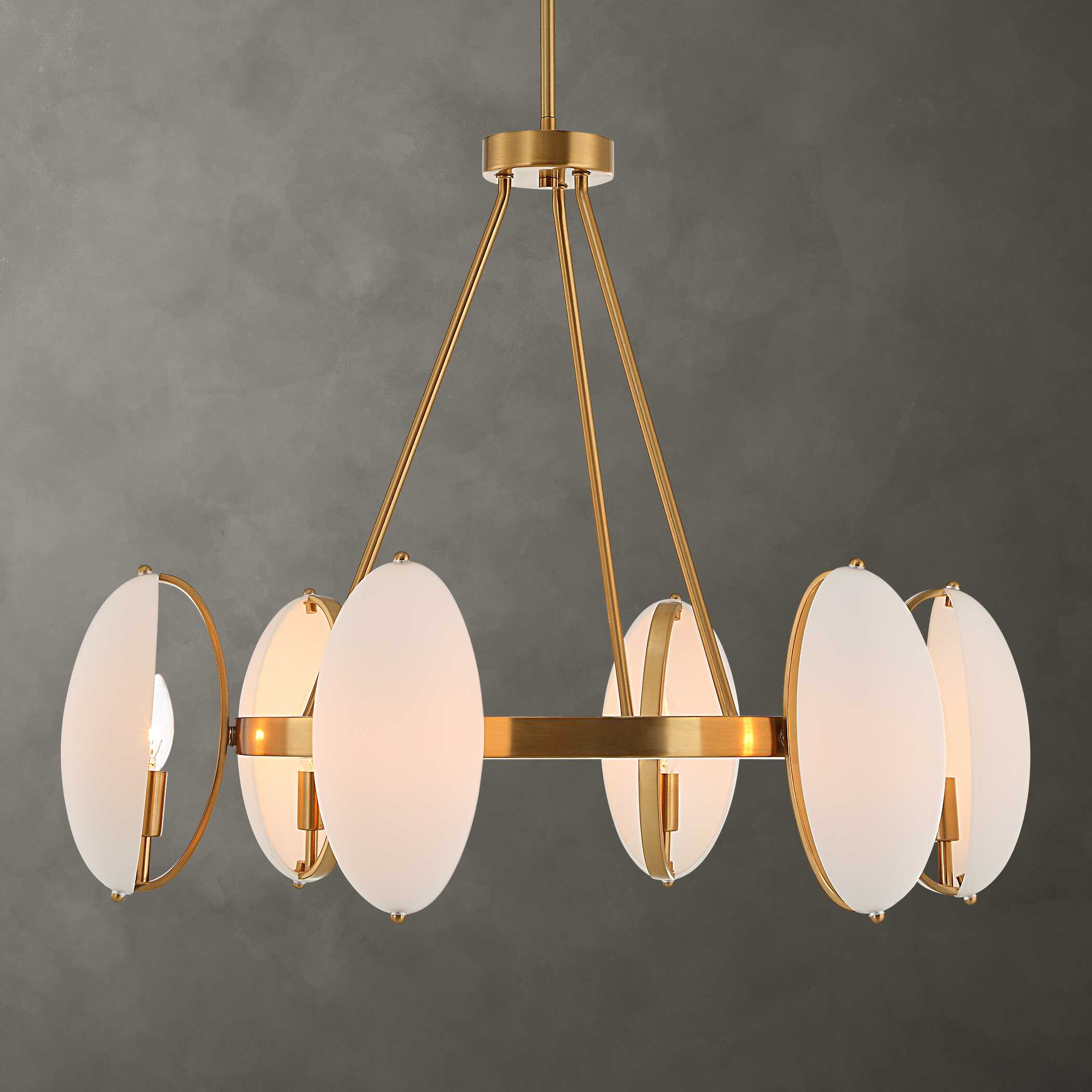 Oviform 6 Light Round Chandelier - Image 2