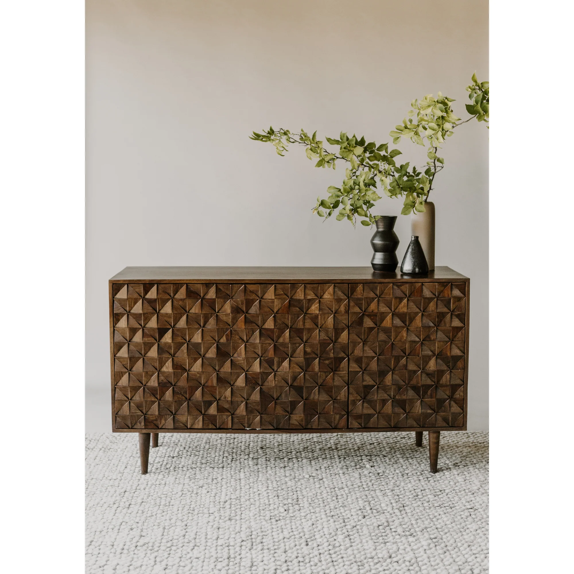 Pablo 3 Door Sideboard Brown - Image 2