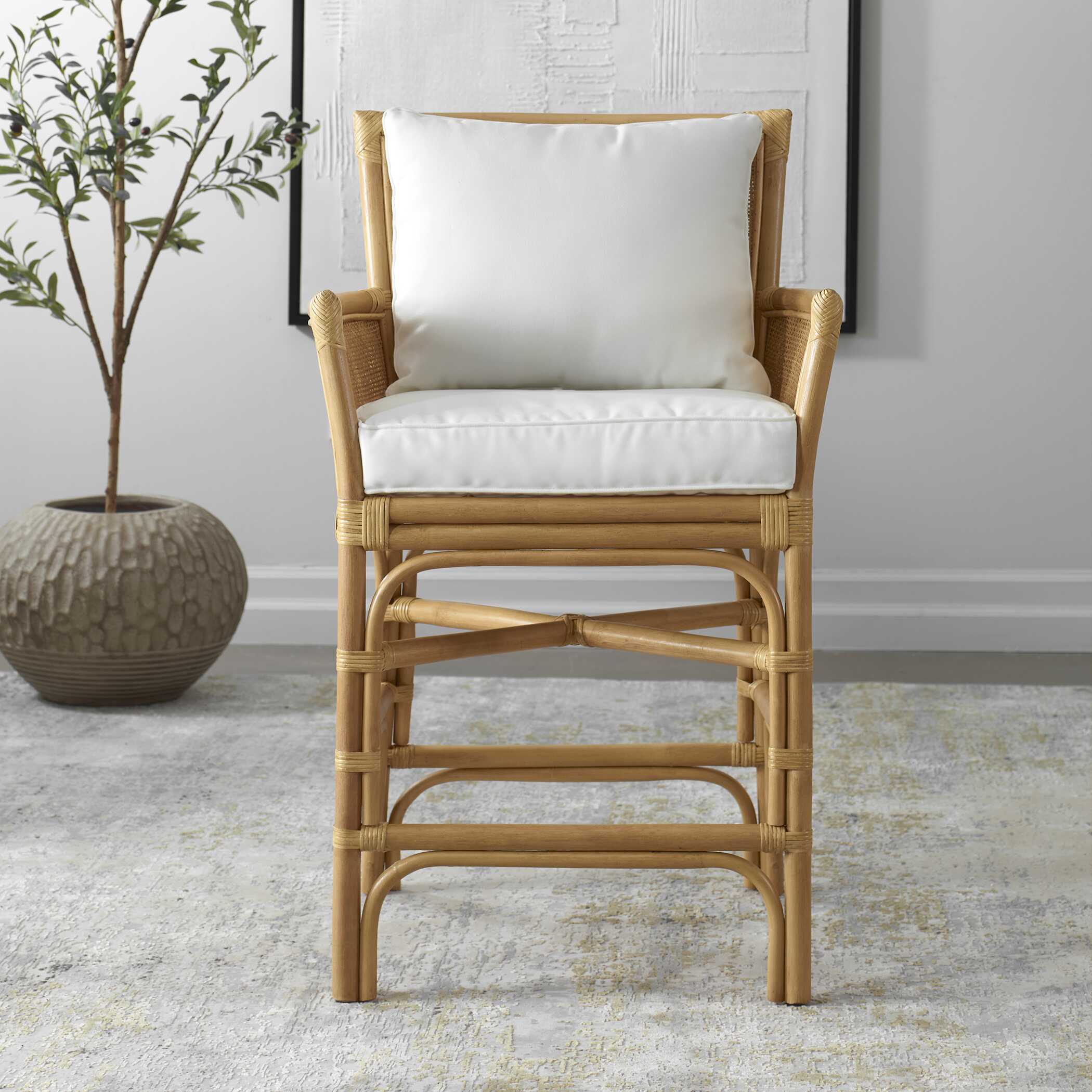 Pacific Rattan Counter Stool - Image 2