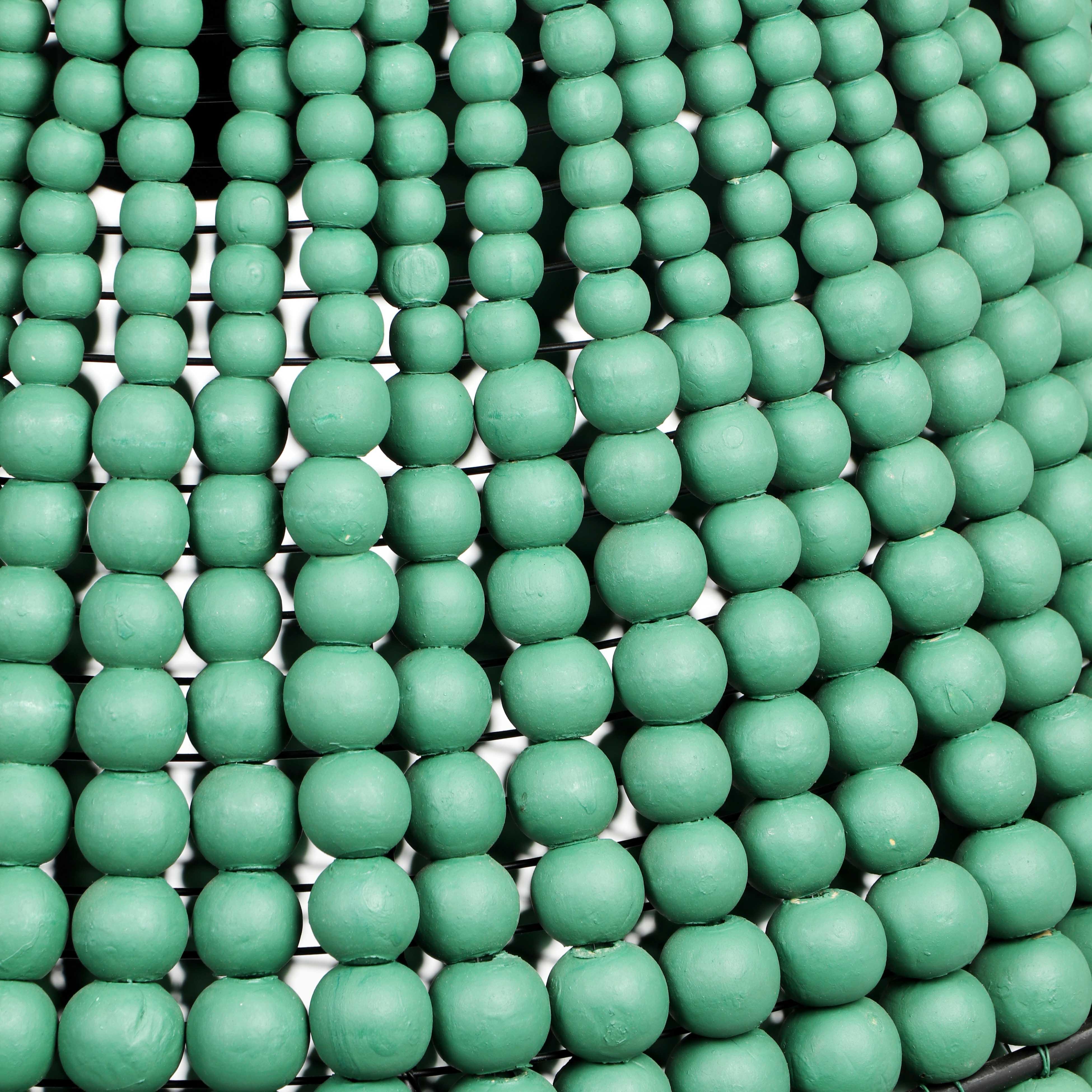 Palani Green Wooden Bead Chandelier - Image 5