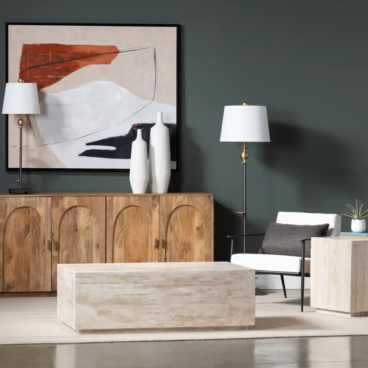 Palermo Travertine Cocktail Table - Image 2