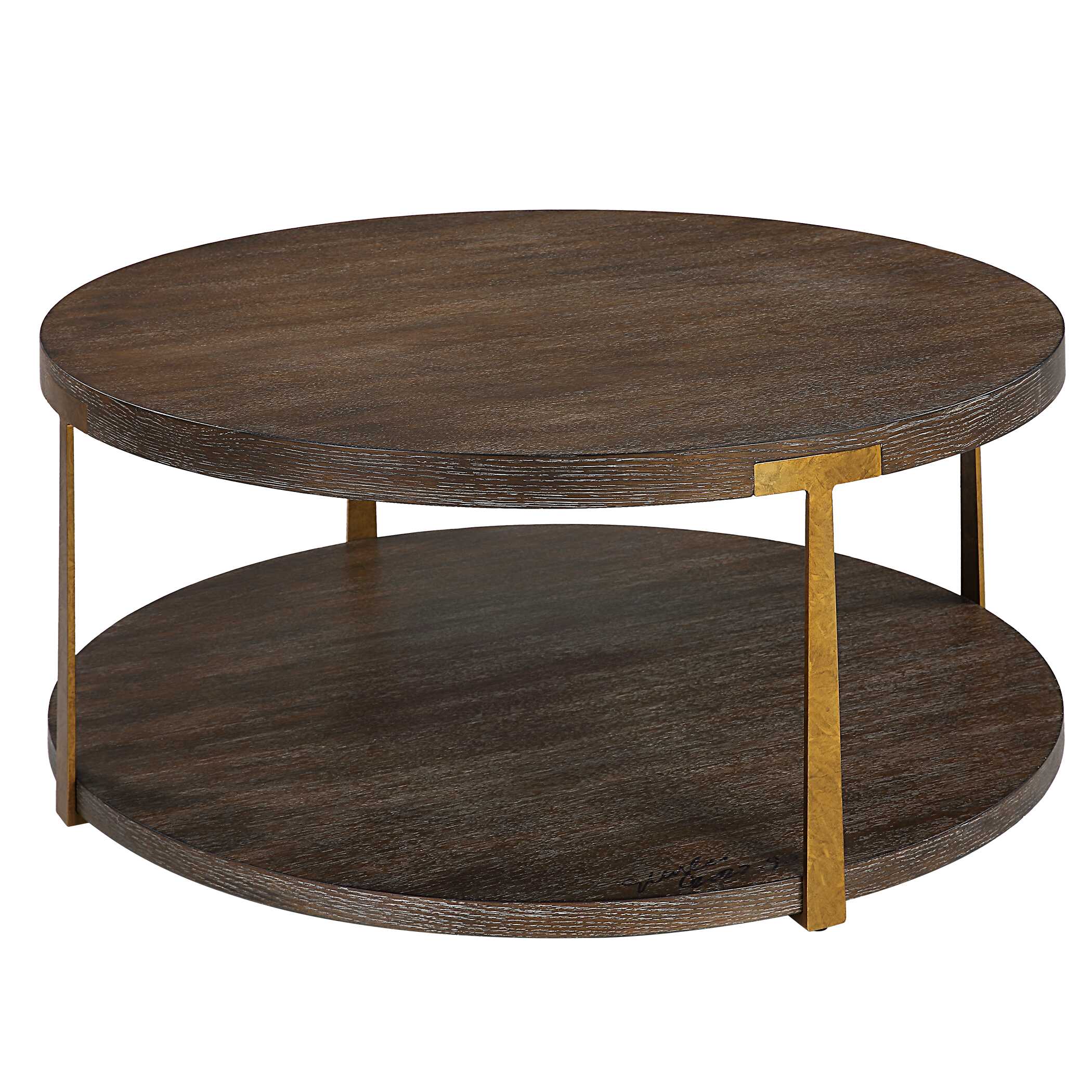Palisade Round Wood Coffee Table - Image 4