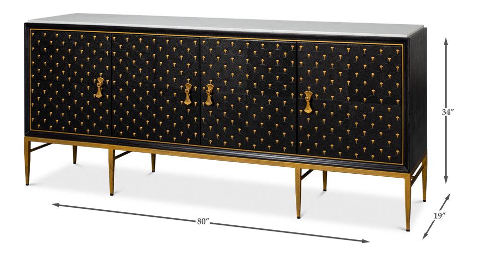 Palisade Shagreen Credenza - Image 7