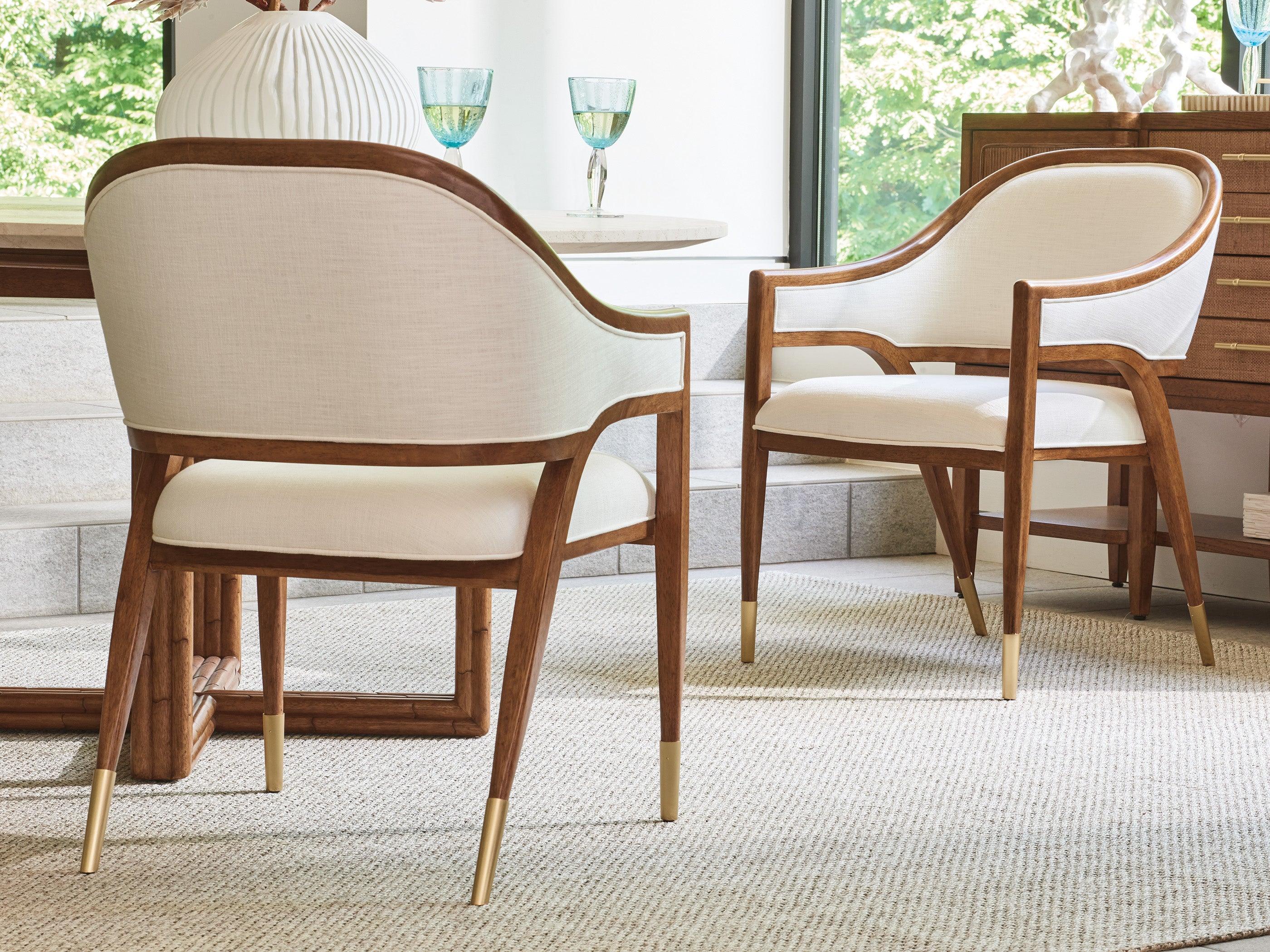 Palm Desert Jameson Upholstered Arm Chair - Set of 2 - Image 2