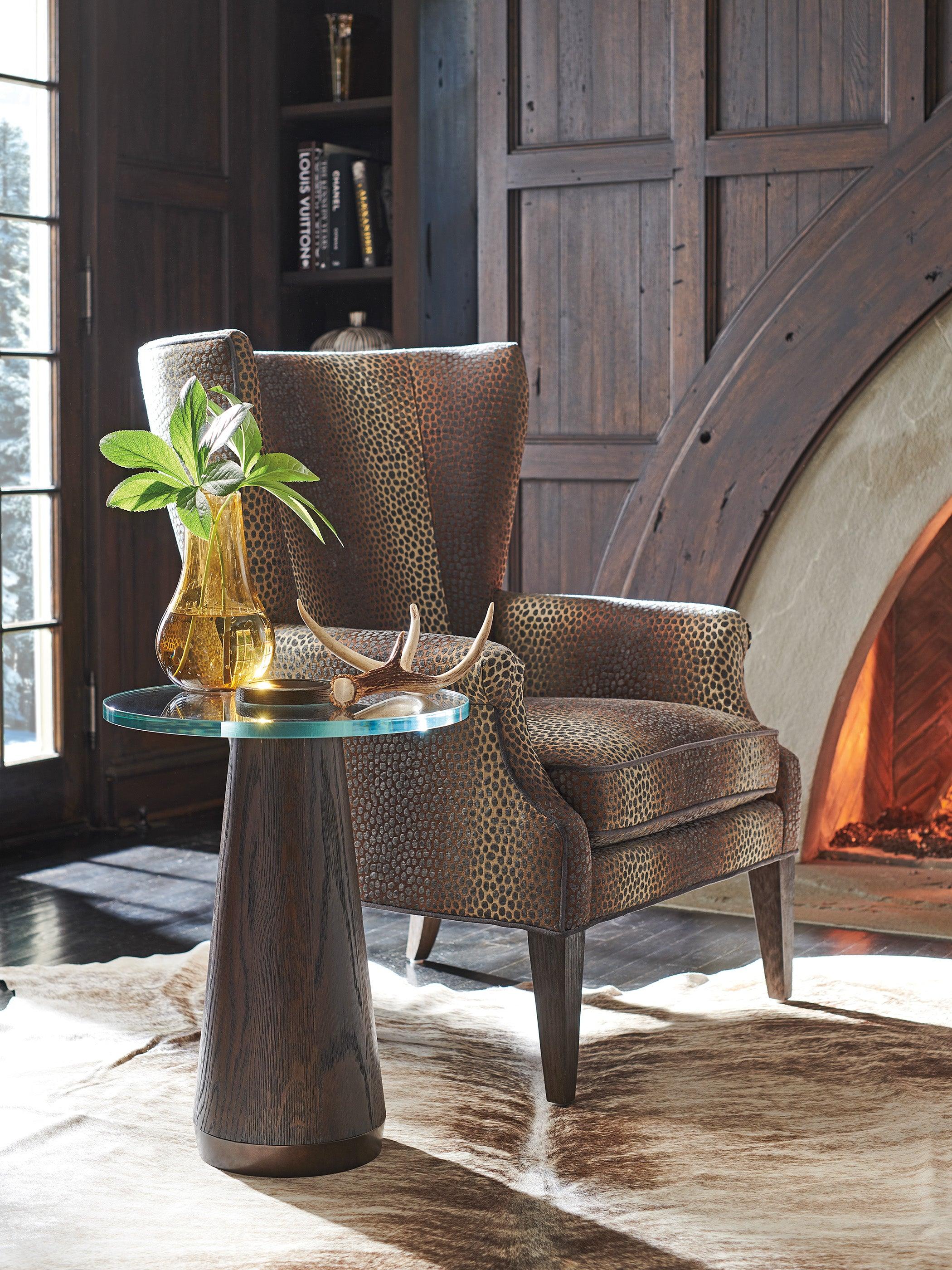 Park City Apex Glass Top Accent Table - Image 2
