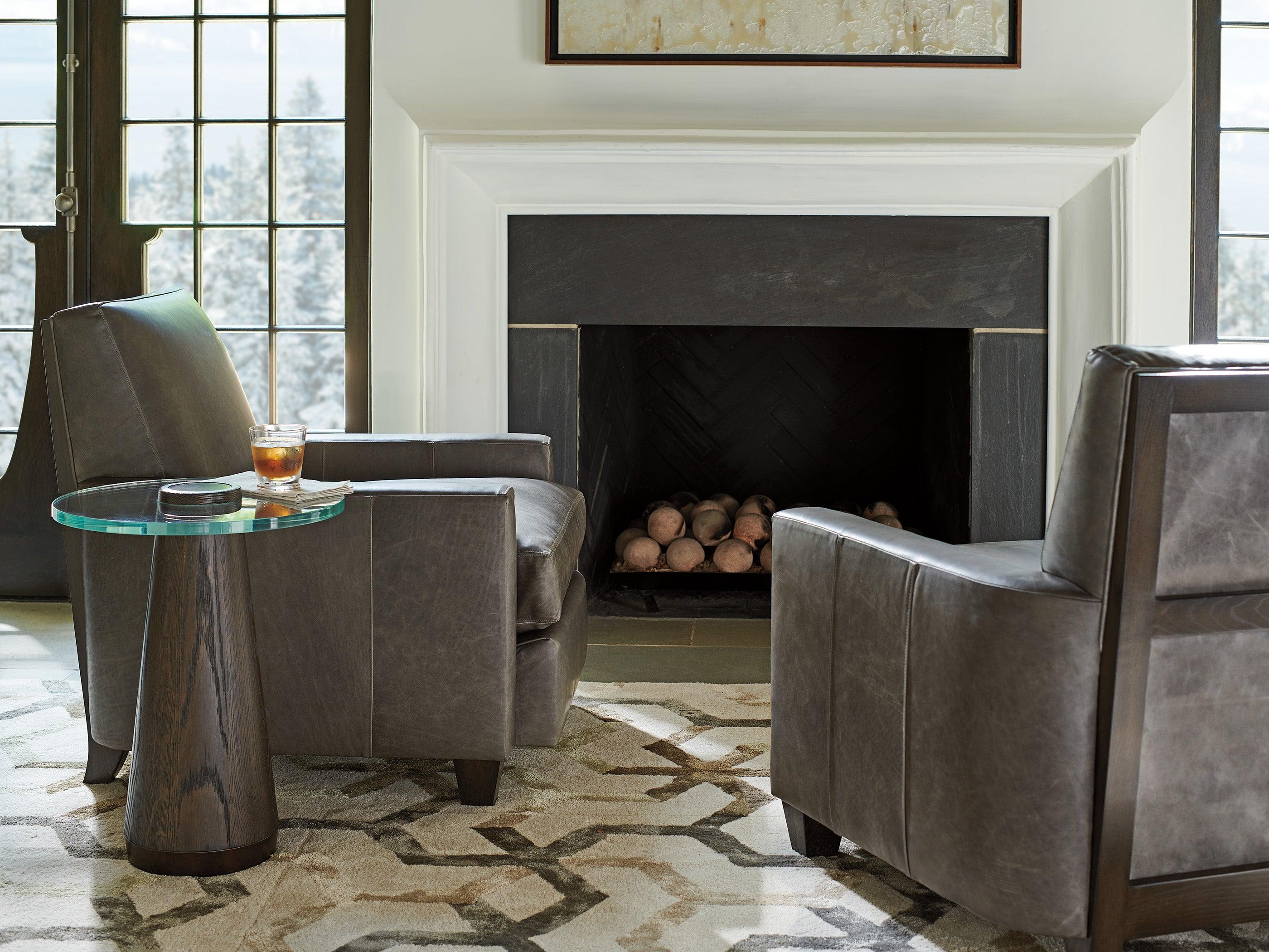 Park City Apex Glass Top Accent Table - Image 3