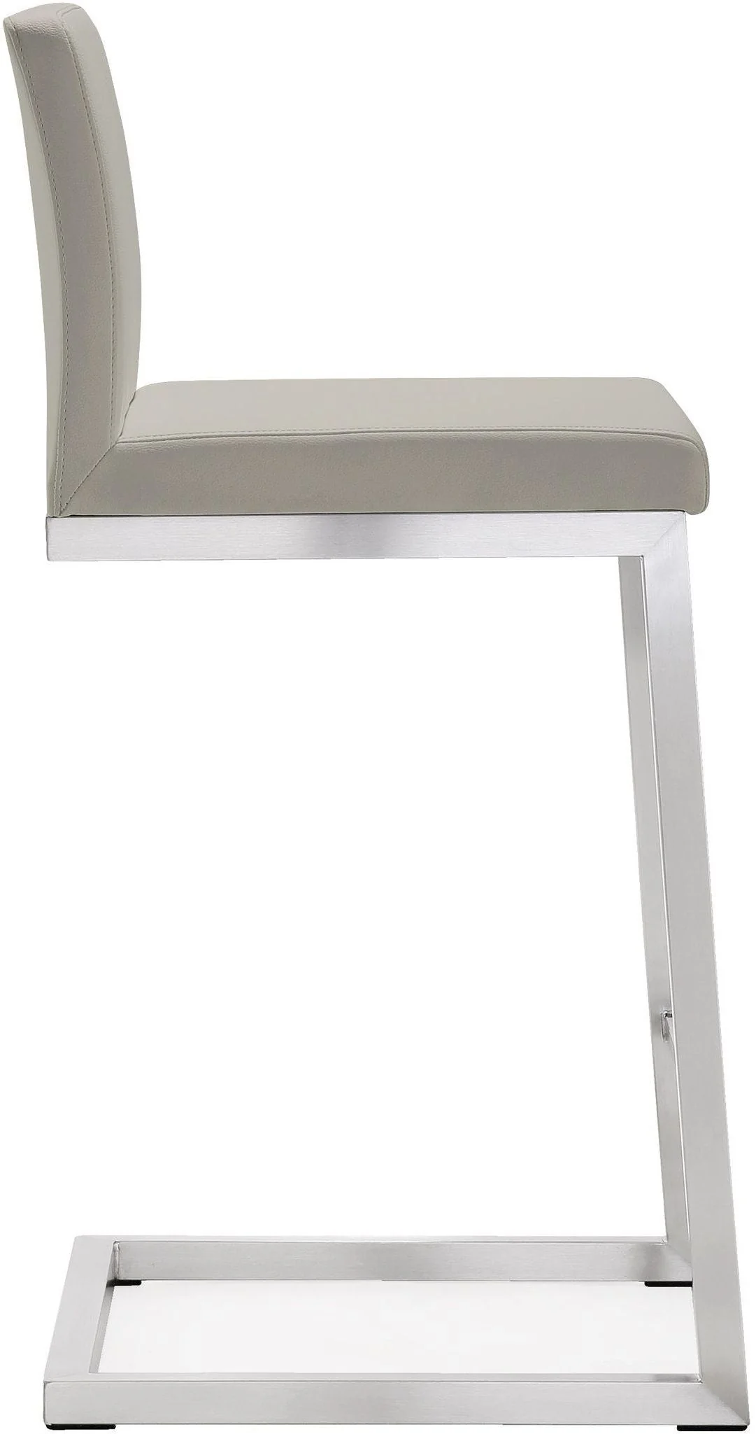 Parma Light Grey Stainless Steel Counter Stool (Set of 2) - Image 5