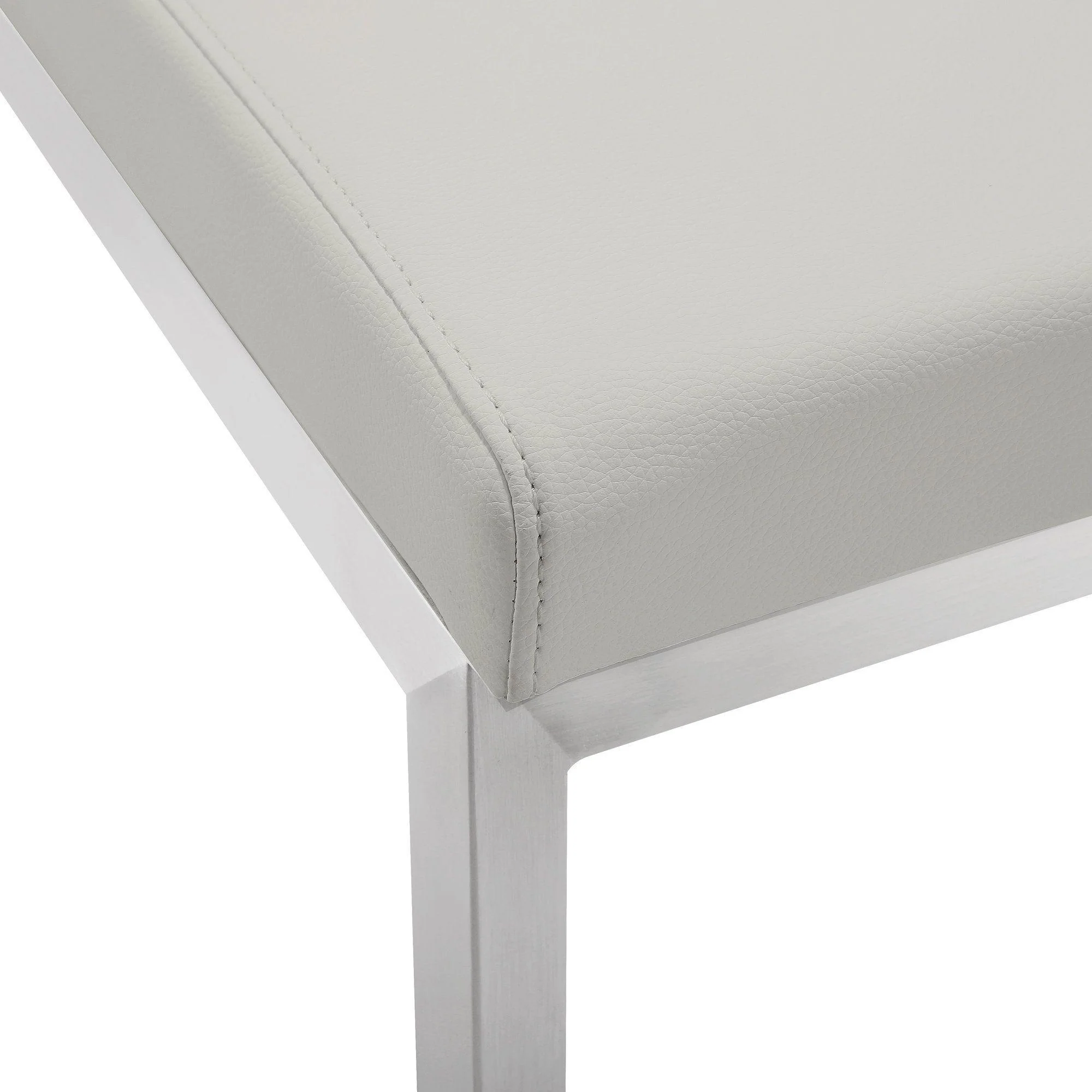 Parma Light Grey Stainless Steel Counter Stool (Set of 2) - Image 7