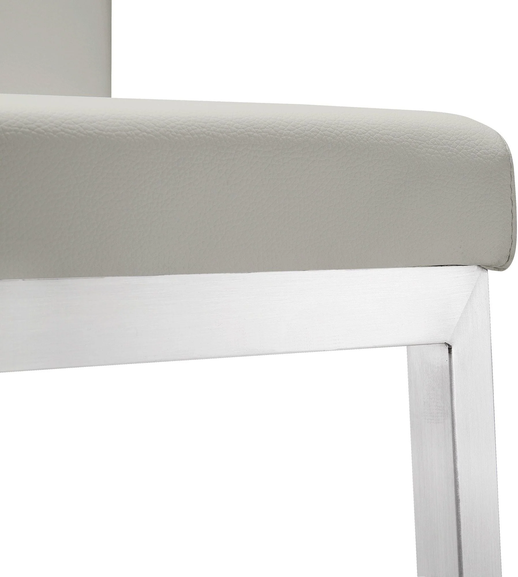 Parma Light Grey Stainless Steel Counter Stool (Set of 2) - Image 8
