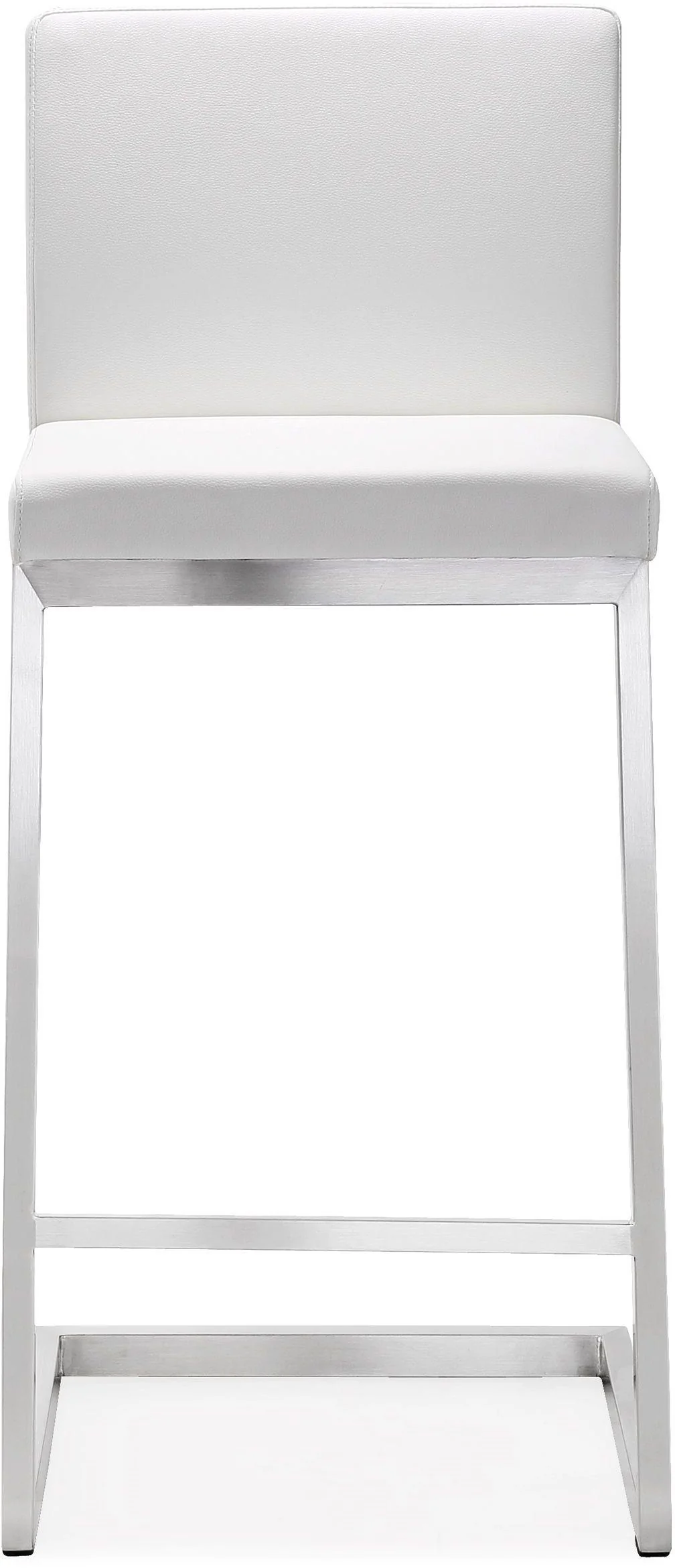 Parma White Stainless Steel Counter Stool - Set of 2 - Image 4