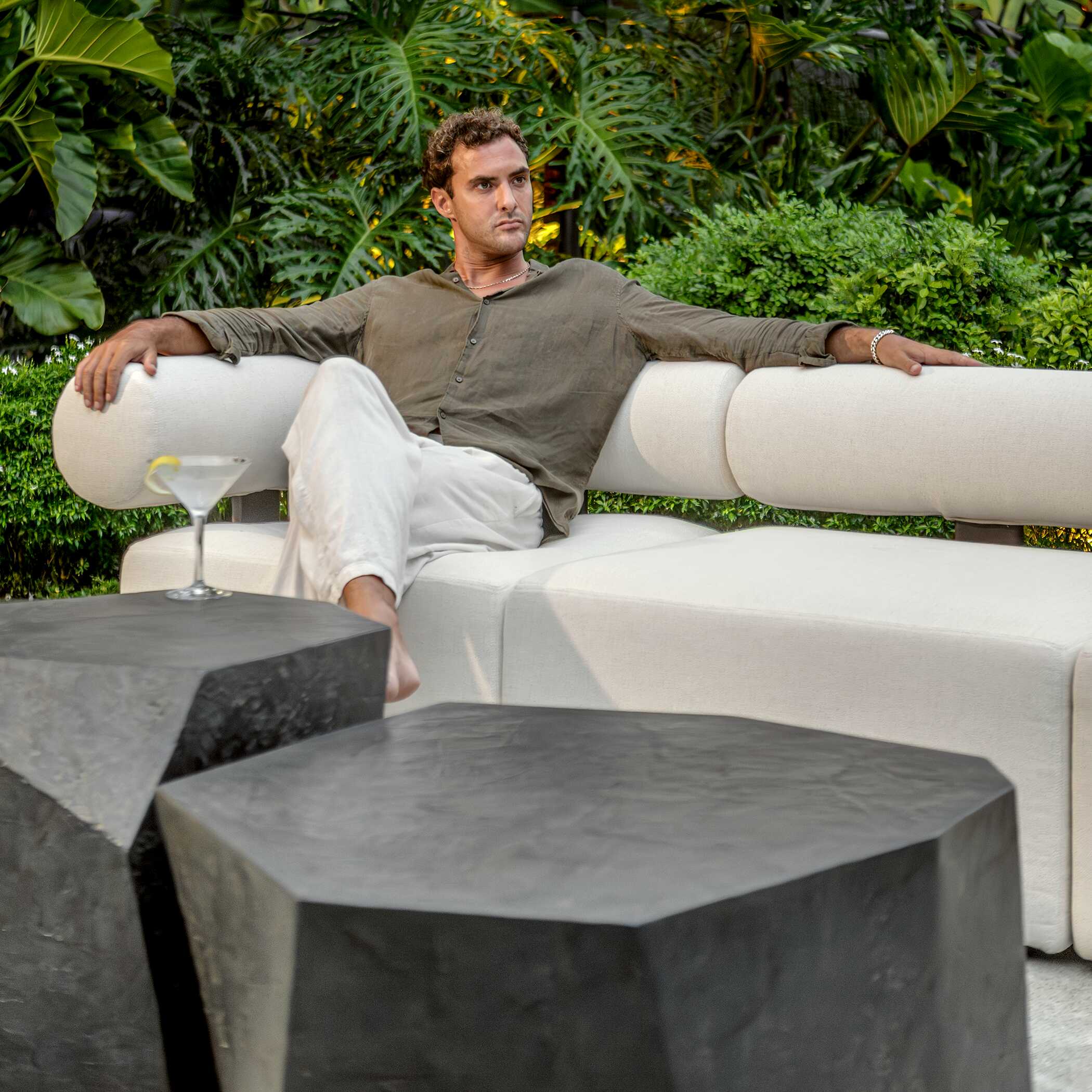 Parra Slate Outdoor Coffee Table - Image 3