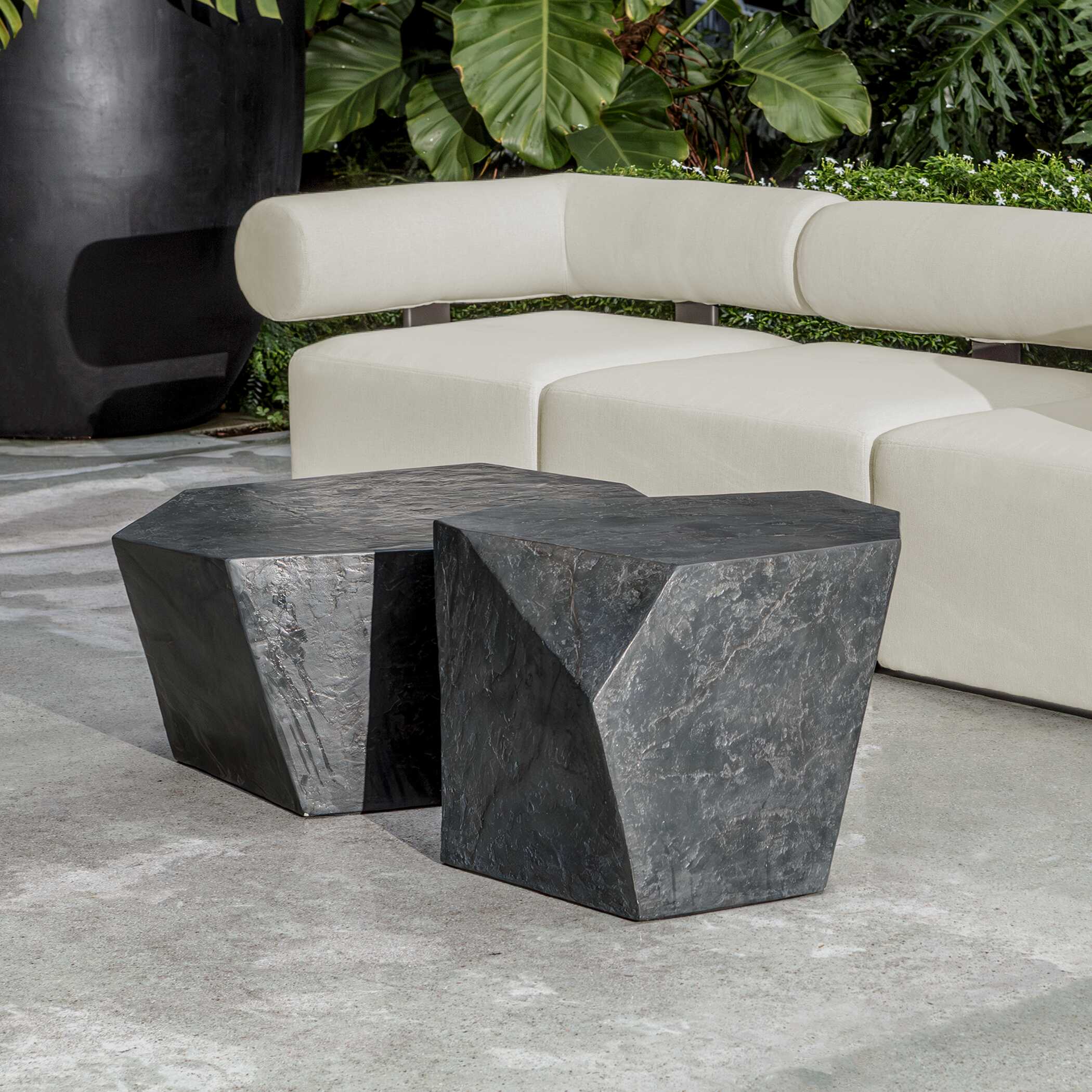 Parra Slate Outdoor Coffee Table - Image 5