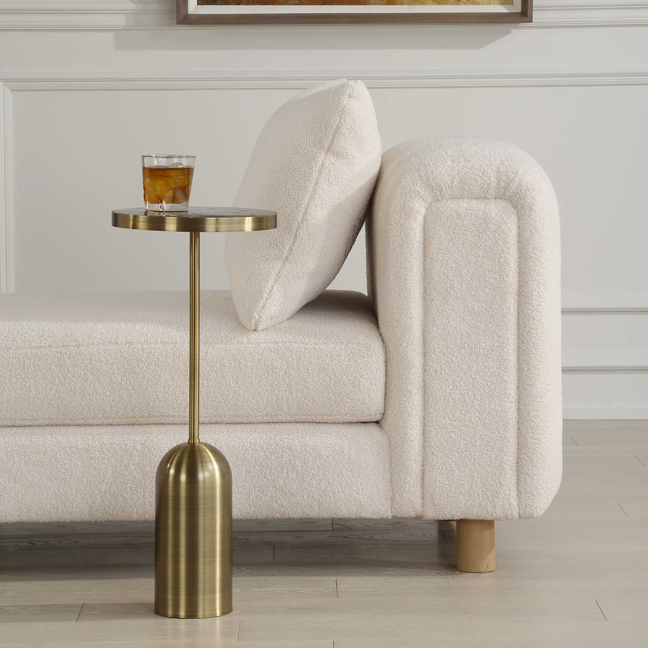 Pascal Brass Drink Table - Image 2