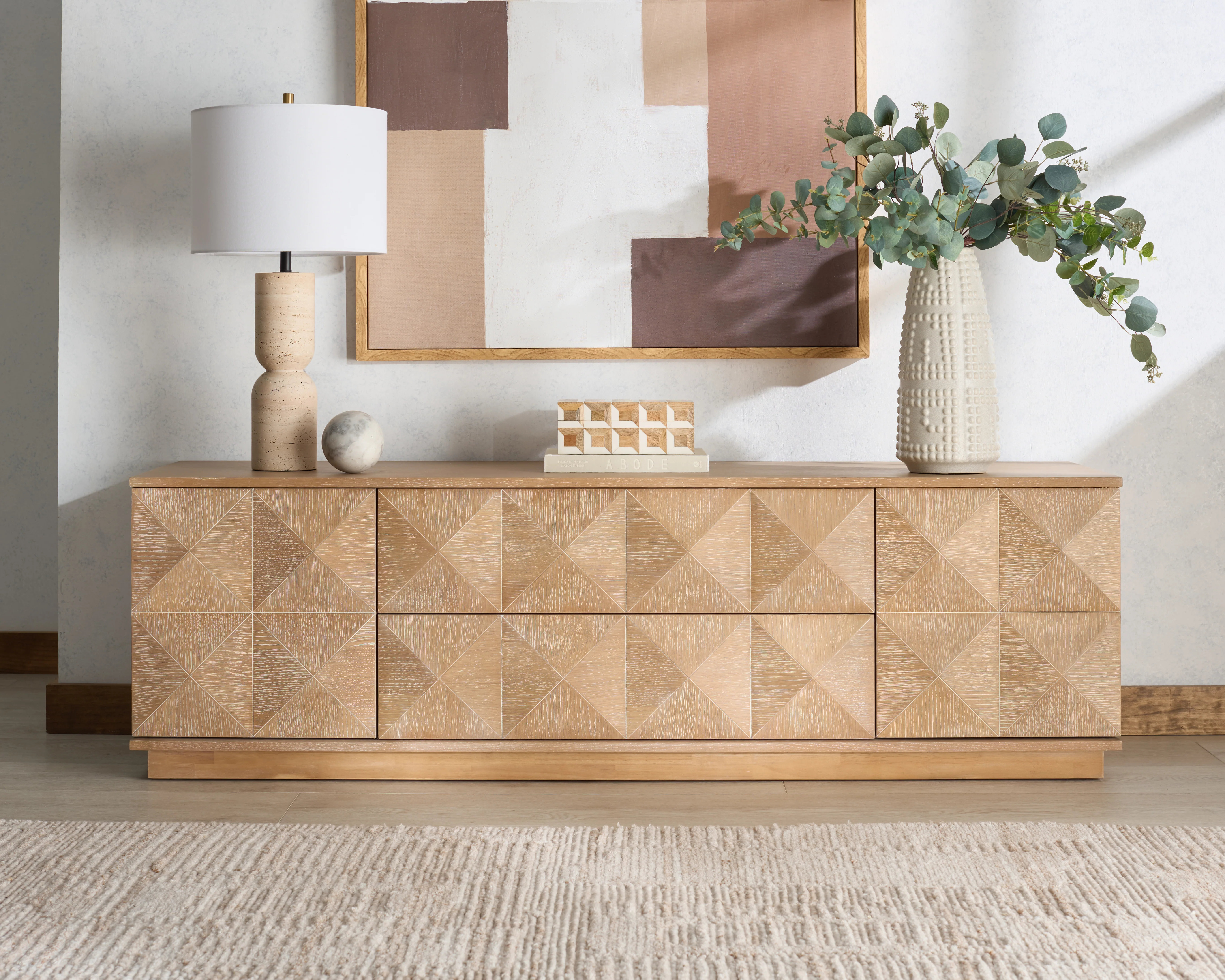Patty 2 Door Wood Sideboard And Media Stand - Image 4
