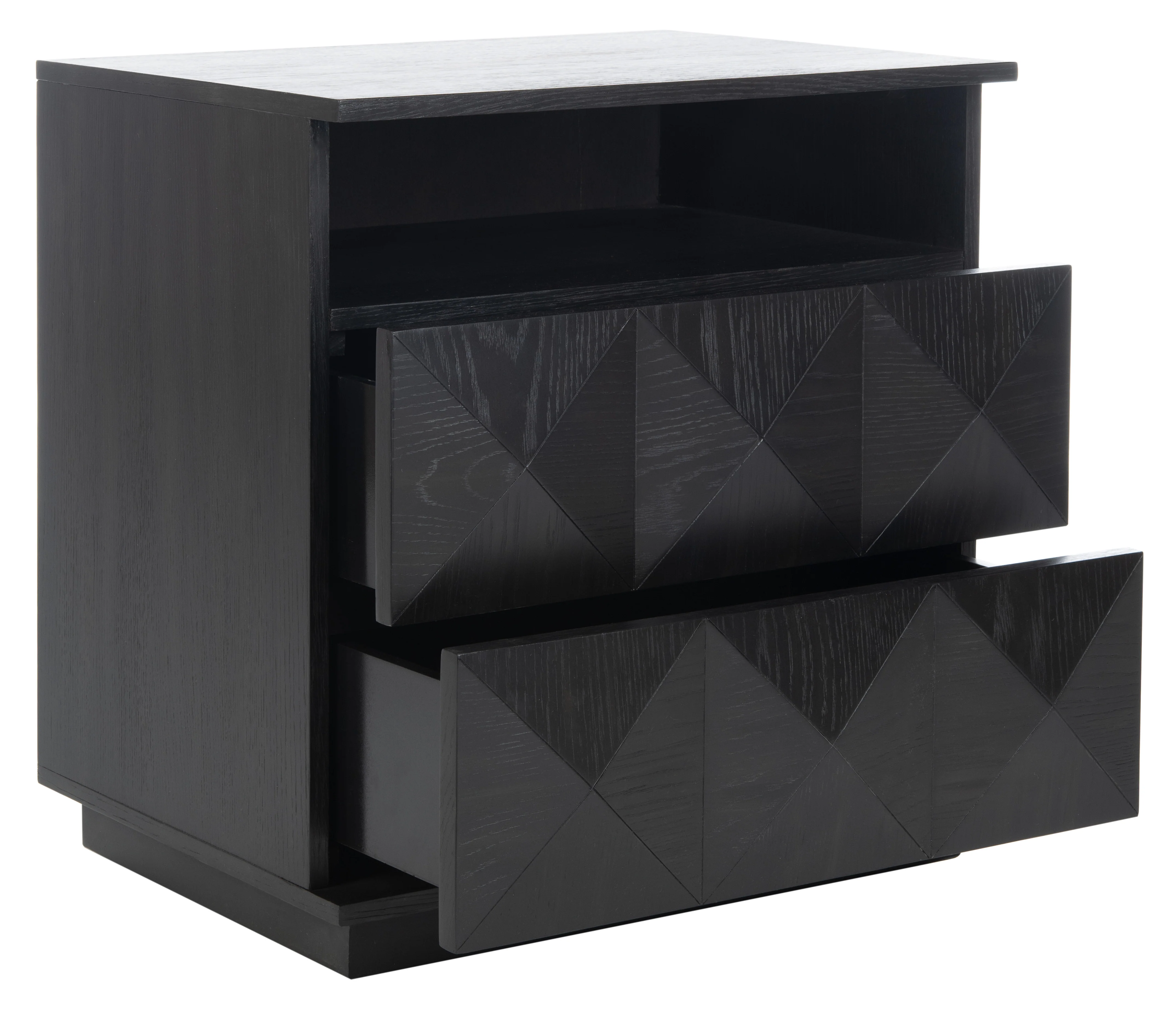 Patty 2 Drawer Nightstand/ Black - Image 3