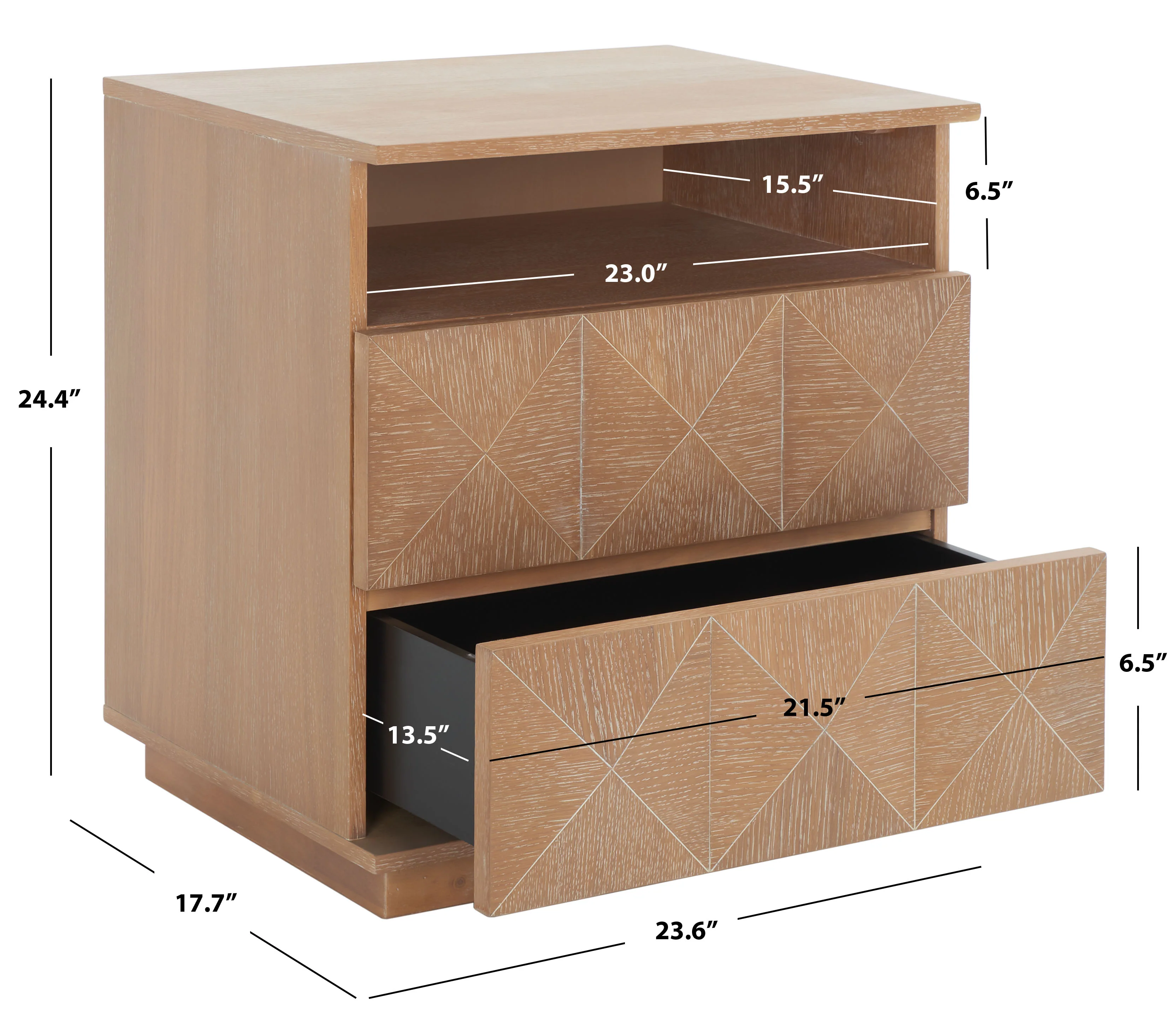 Patty 2 Drawer Nightstand - Image 14