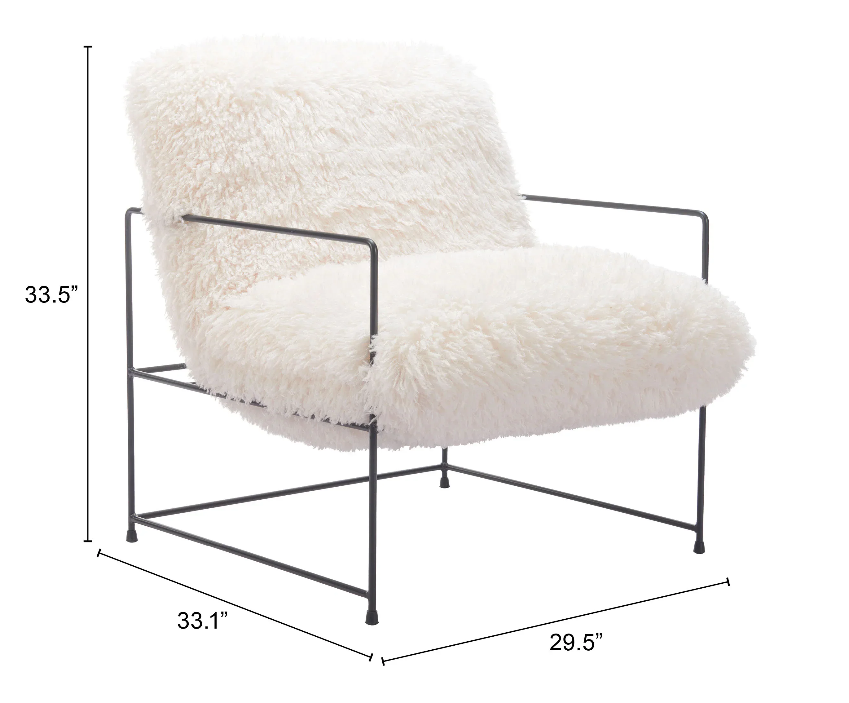 Pelut Accent Chair White - Image 6