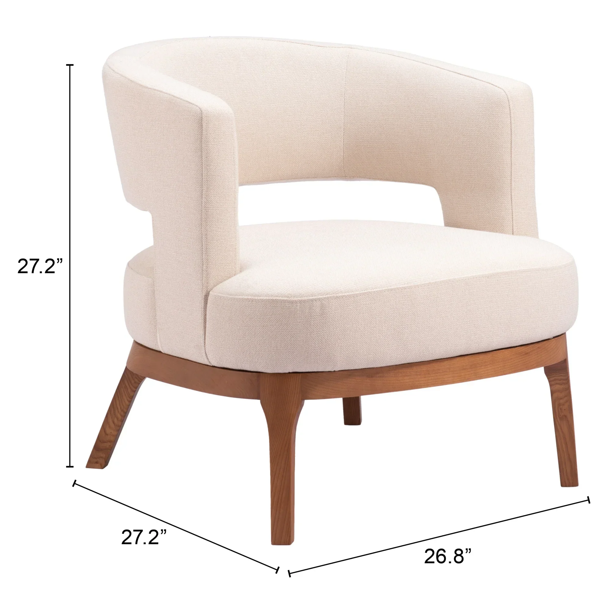 Penryn Accent Chair Beige - Image 7