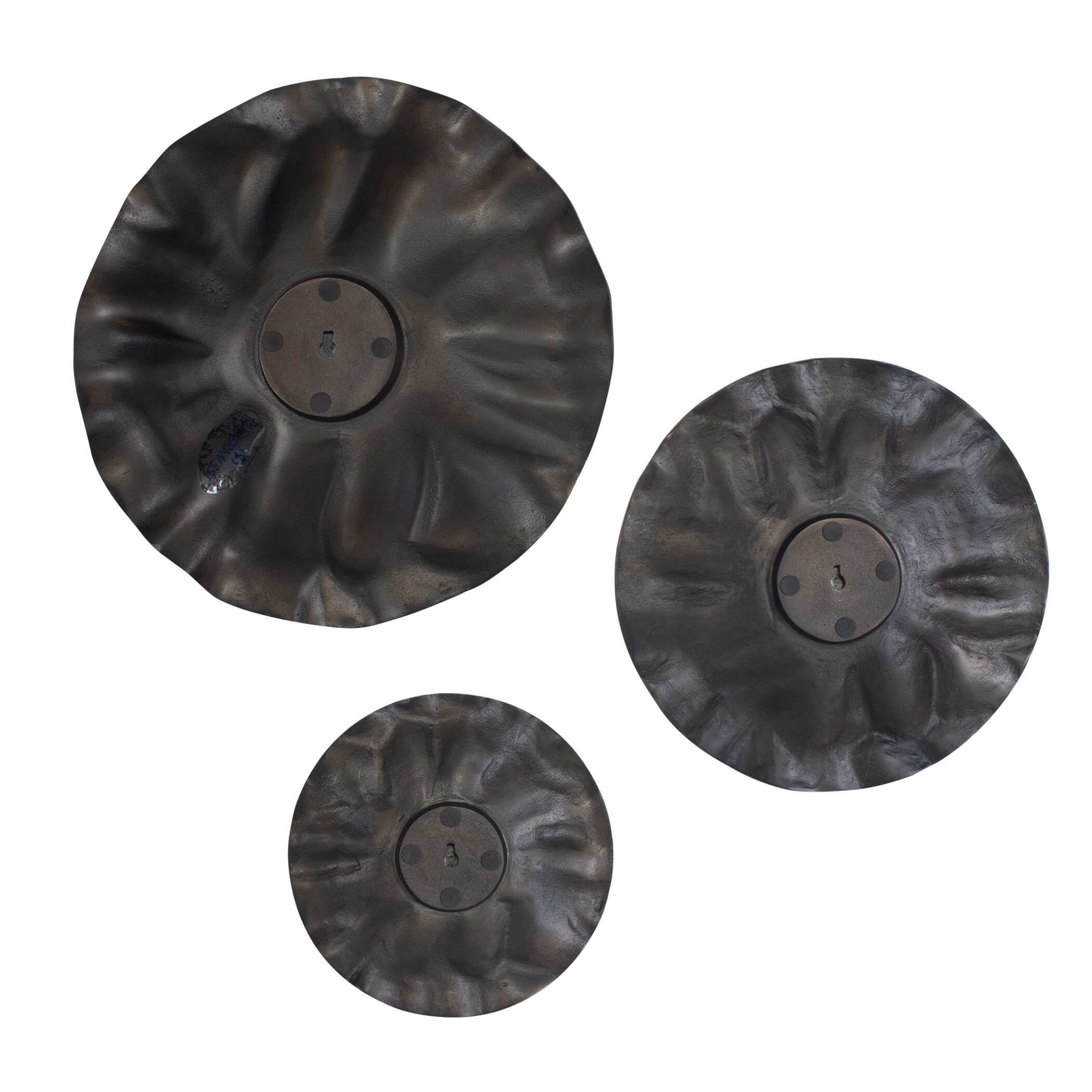 Peonia Outdoor Bronze Wall Art - Set of 3 - Image 5