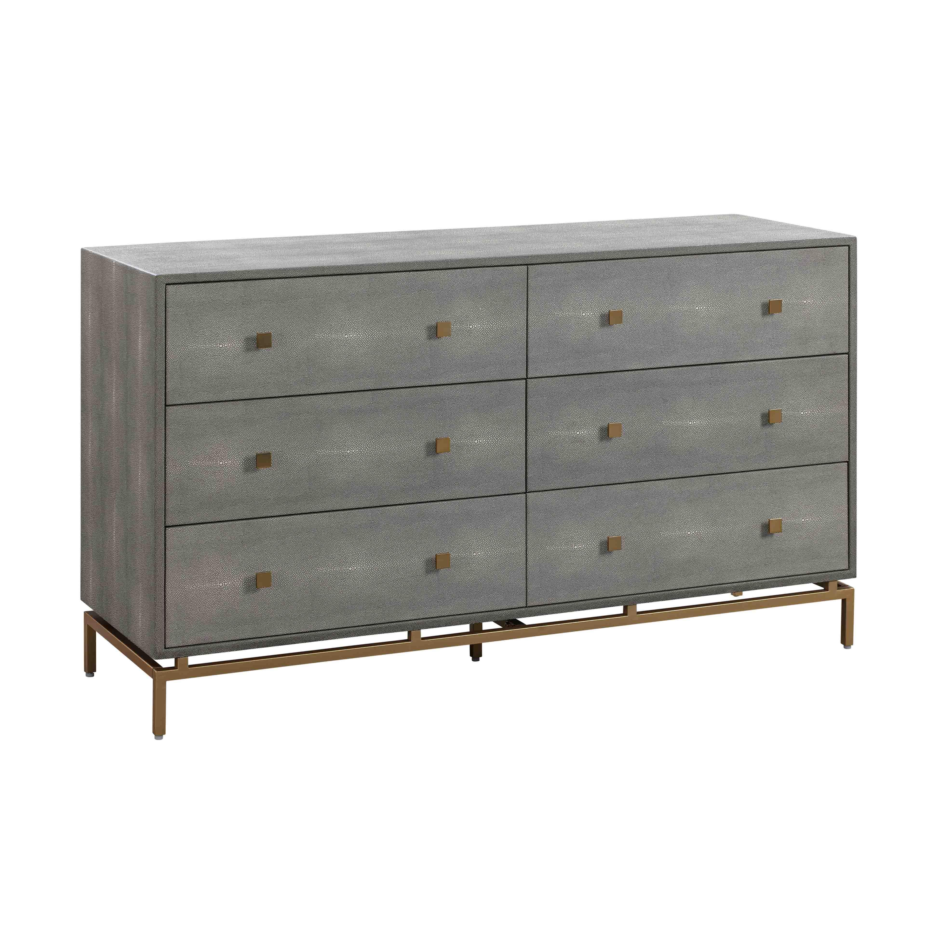 Pesce Shagreen 6 Drawer Dresser - Image 4