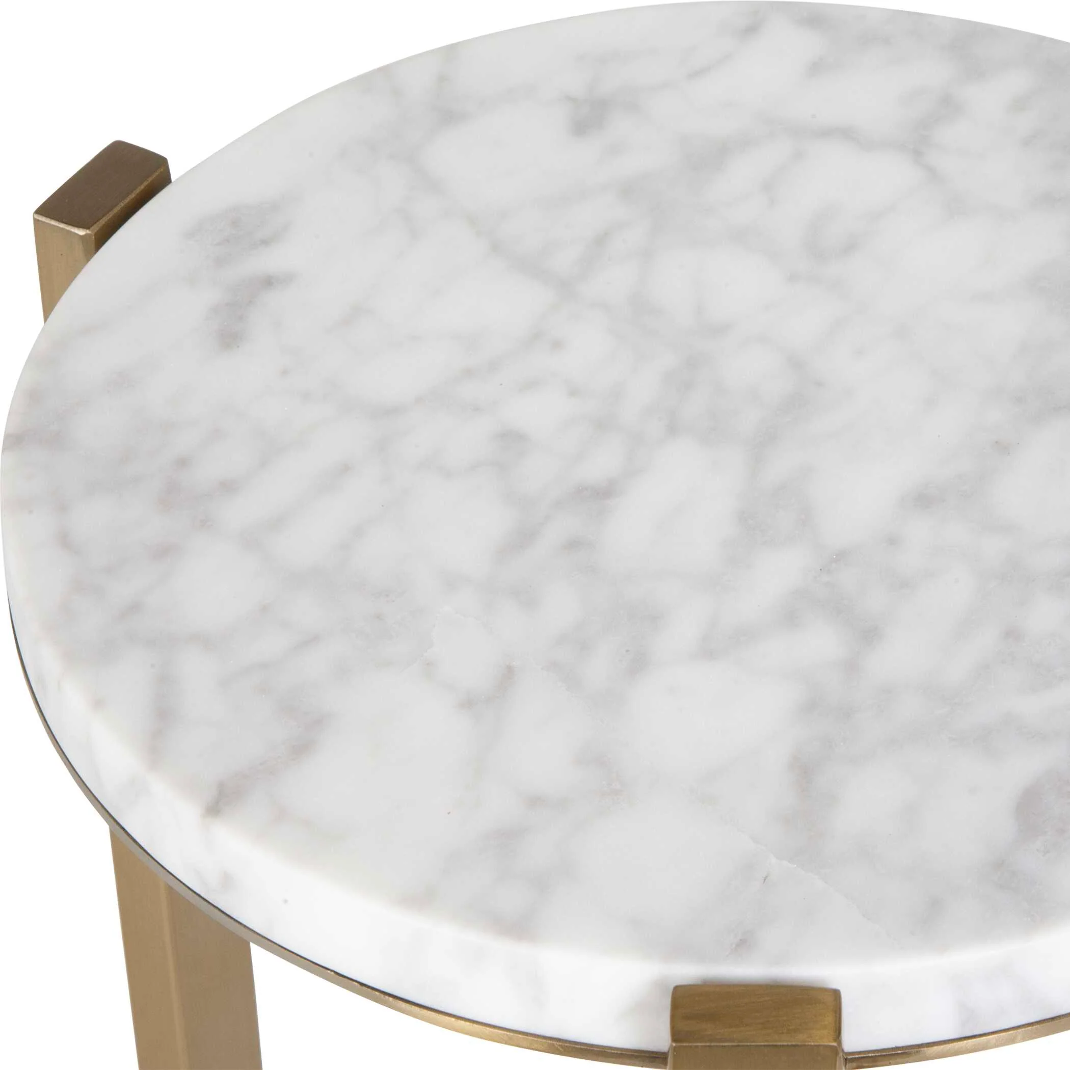 Pietra Carrara Marble Drink Table - Image 4