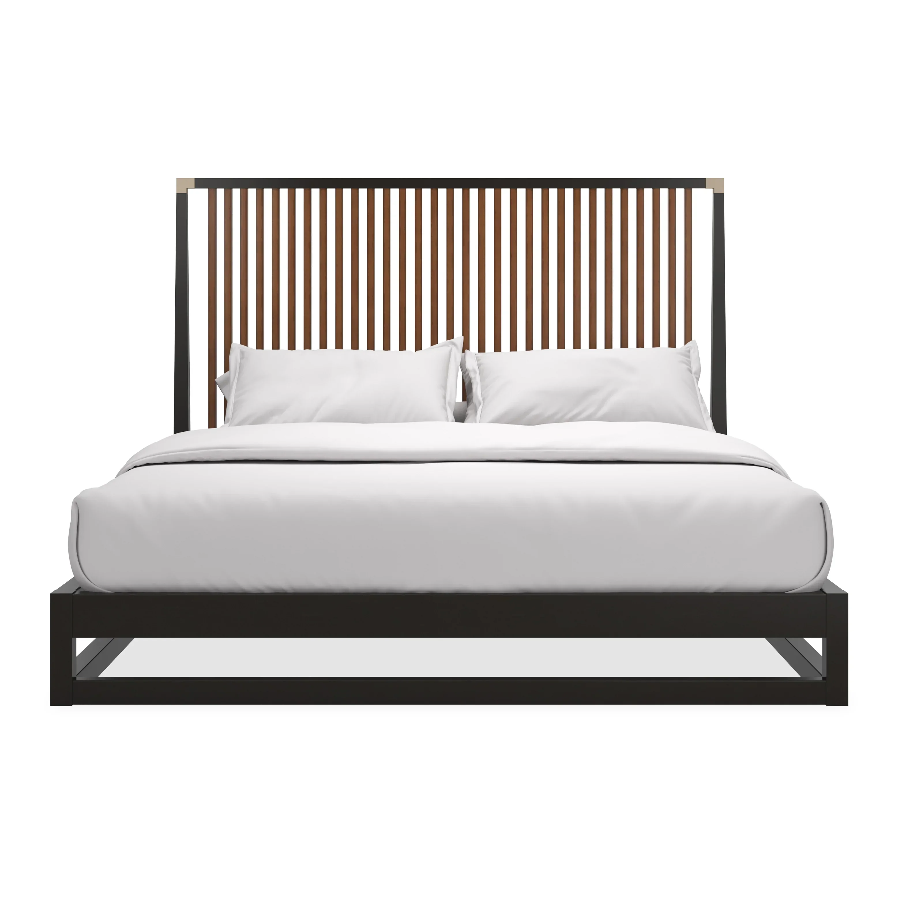 Pinstripe Slatted Bed - King - Image 3