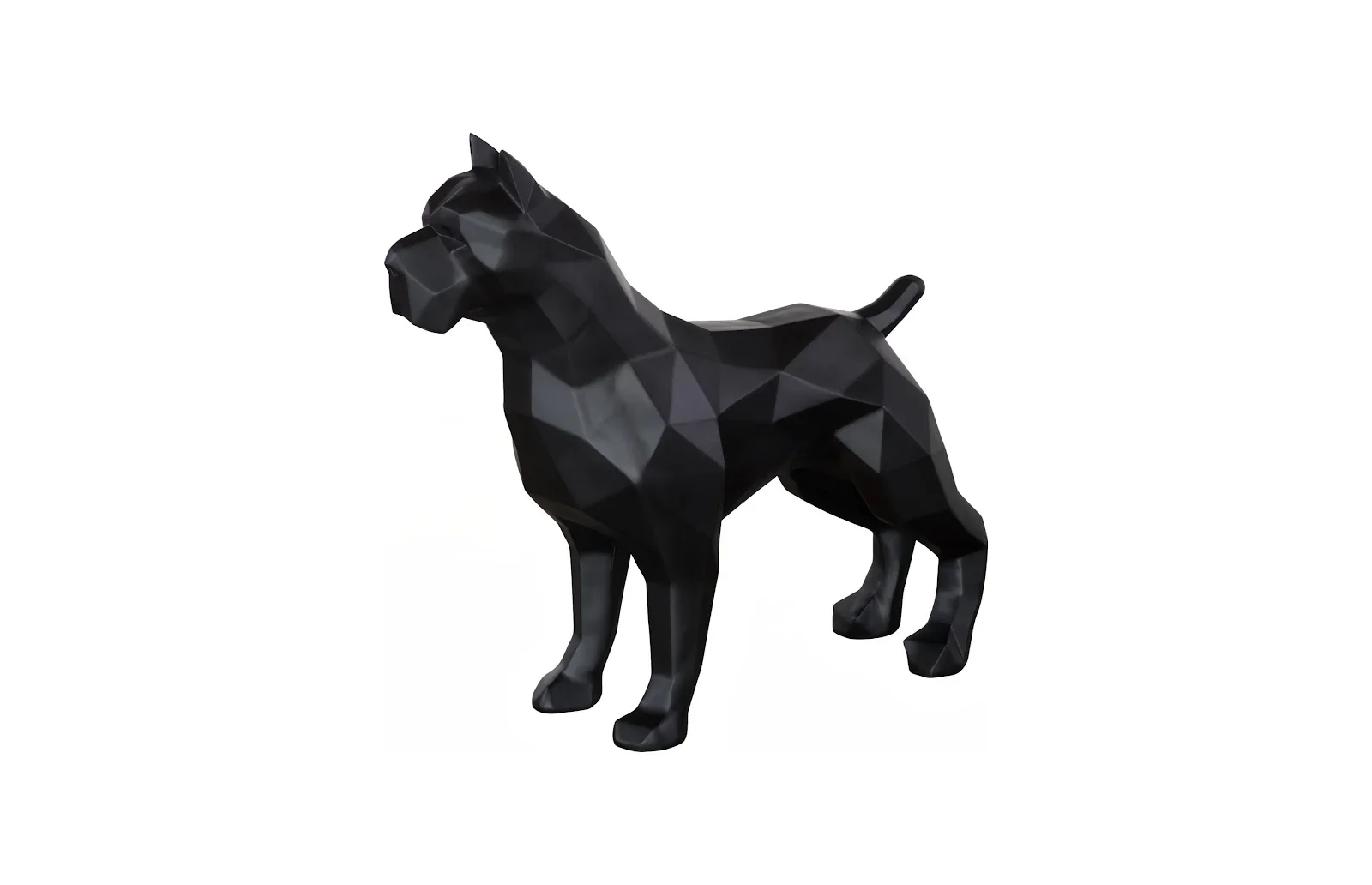 Pitbull Facet Sculpture