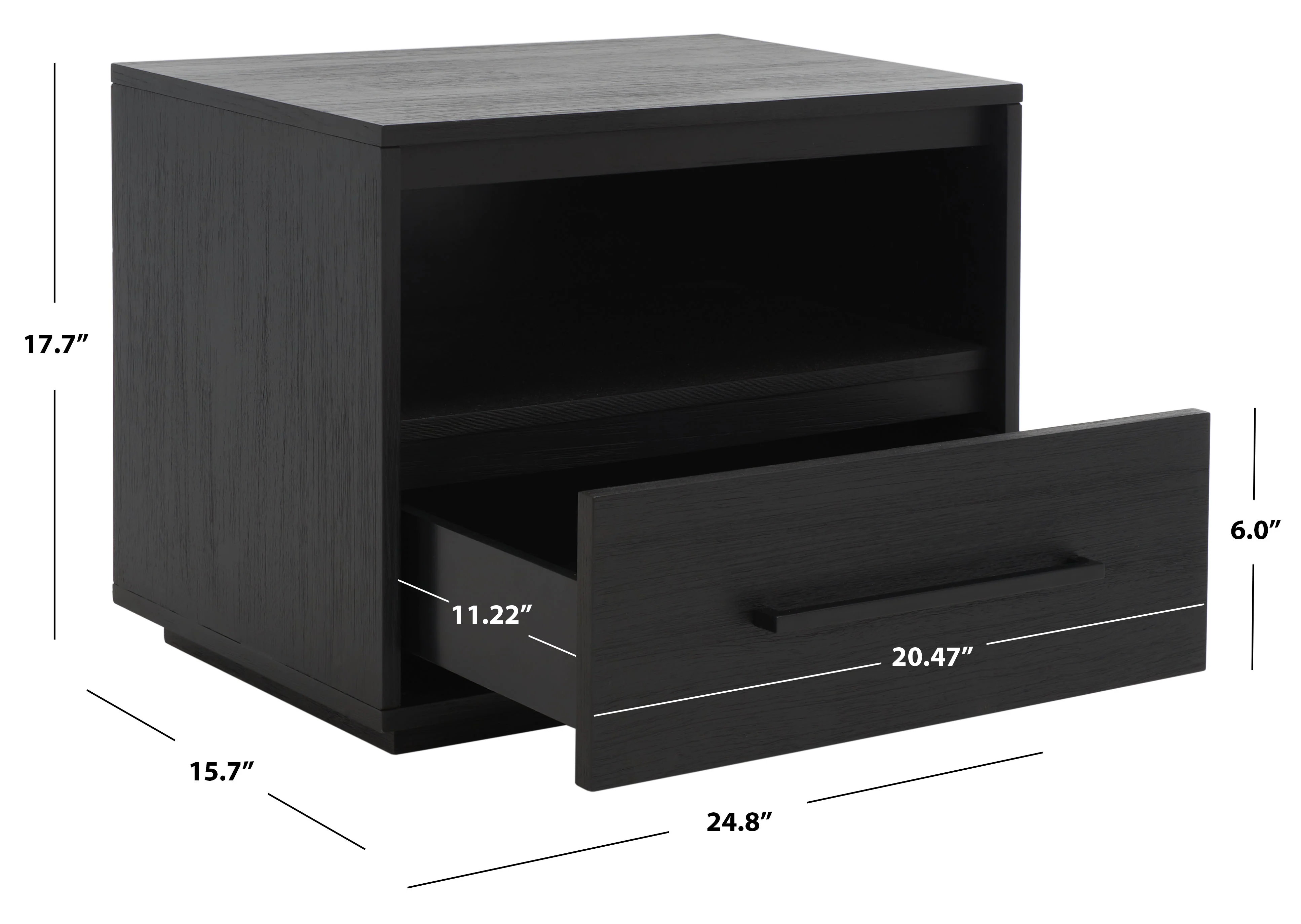 Poesy 1 Drawer Nightstand - Image 15
