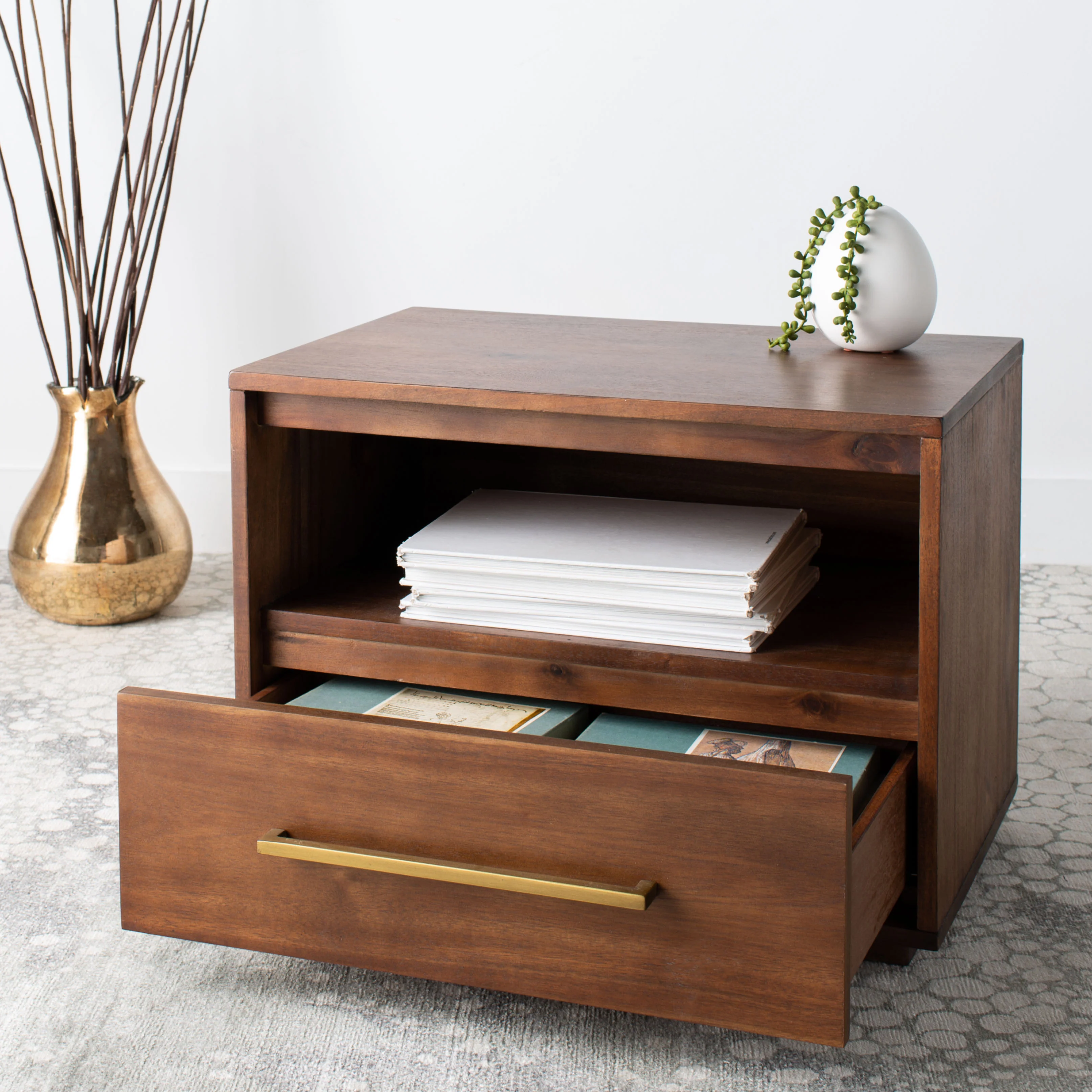 Poesy 1 Drawer Nightstand - Image 16