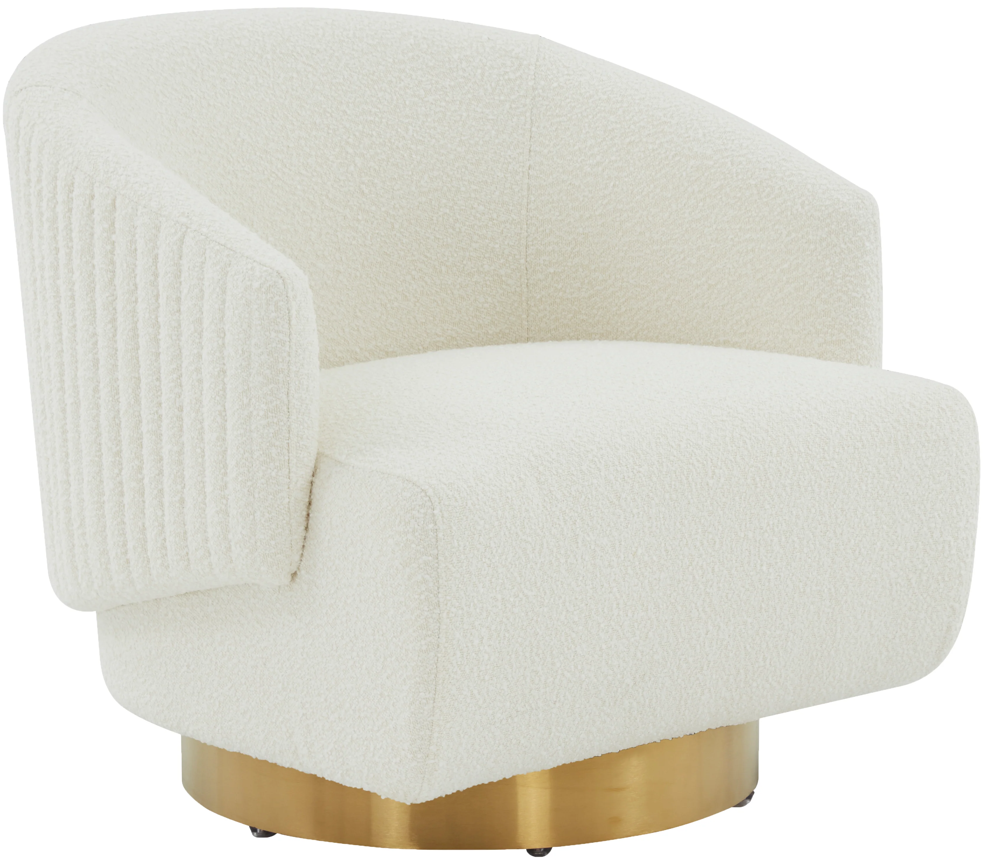 Pollyanne Boucle Swivel Accent Chair - Image 4