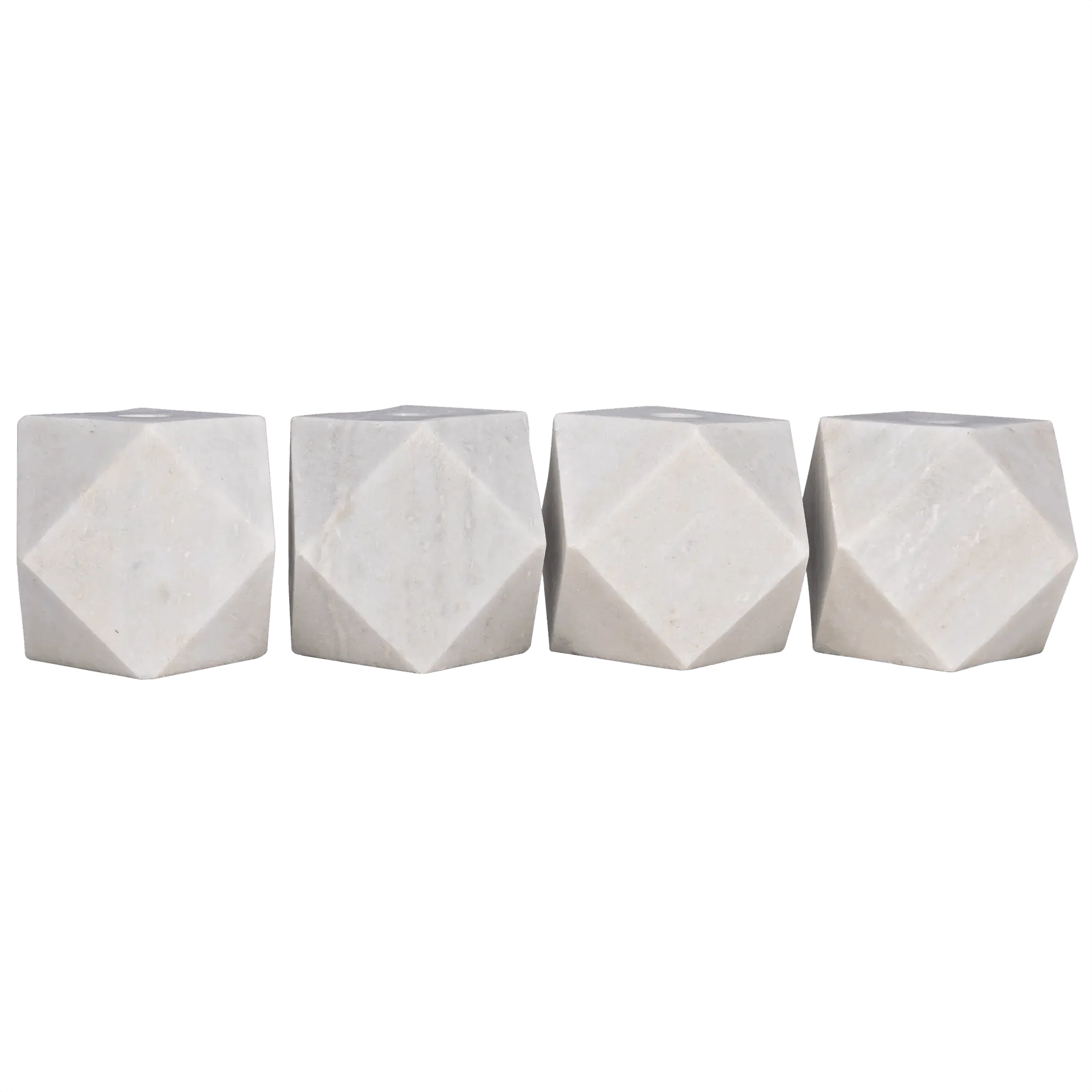 Polyhedron Decorative Candle Holder 2, Set of 4