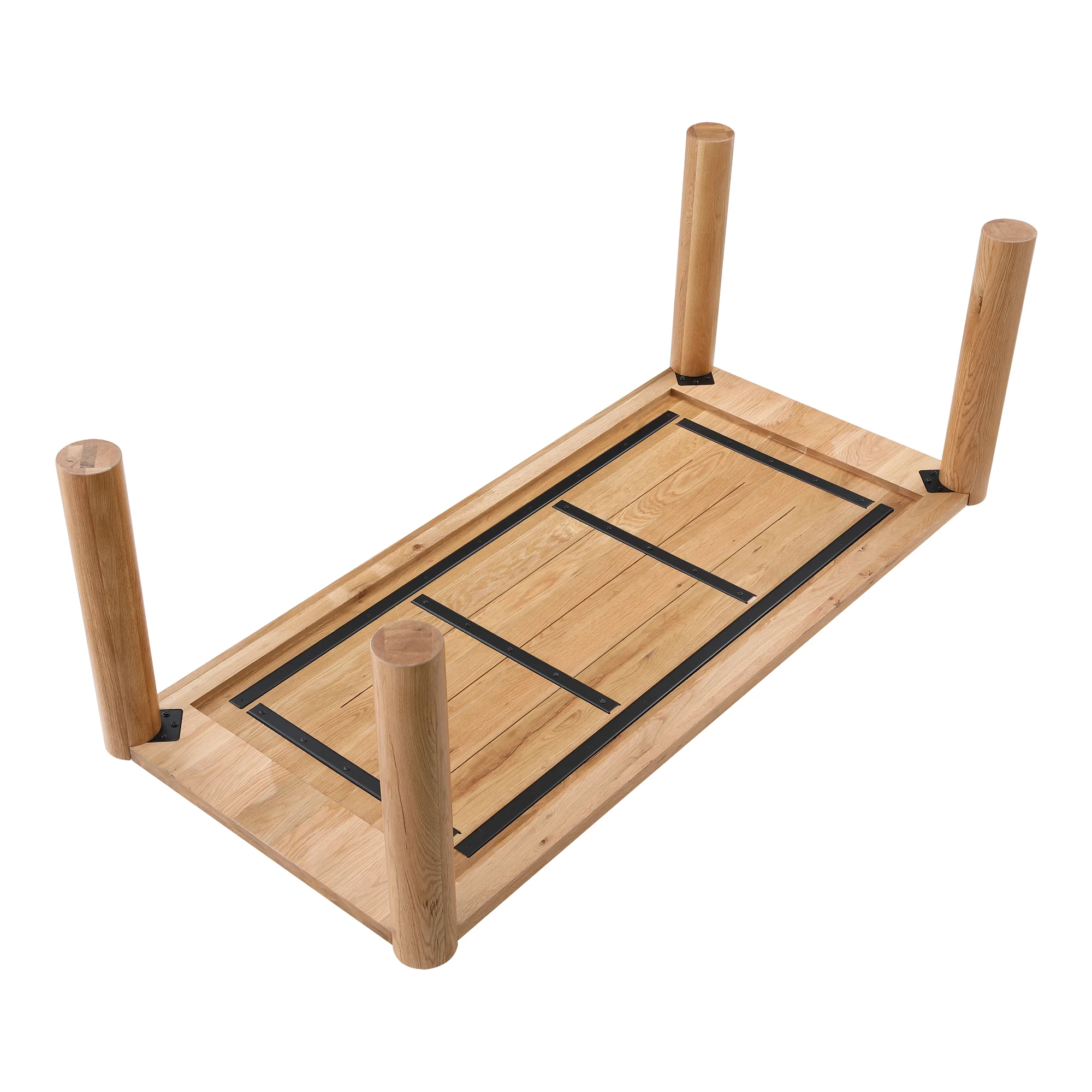 Post Dining Table Oak Natural - Image 6