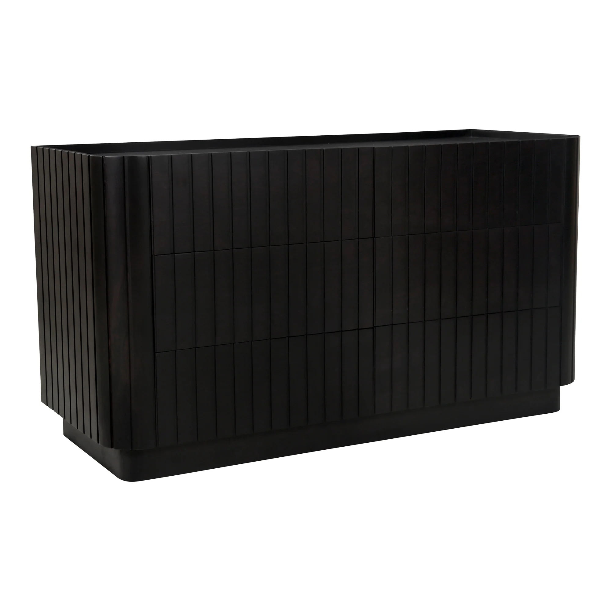 Povera 6 Drawer Dresser Black - Image 4