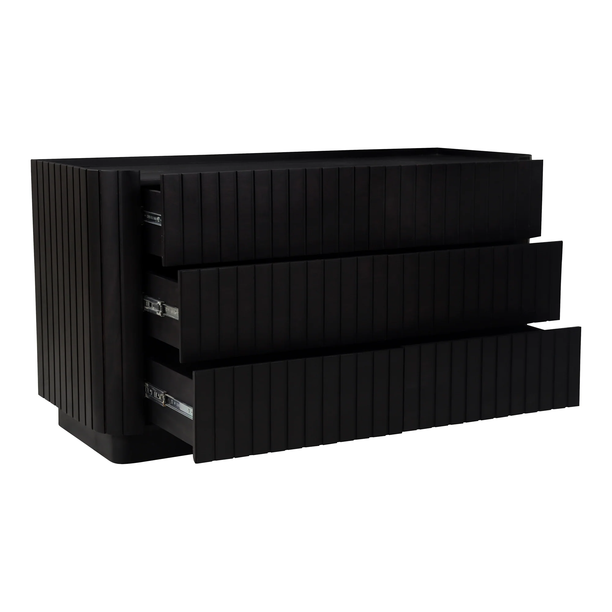 Povera 6 Drawer Dresser Black - Image 5