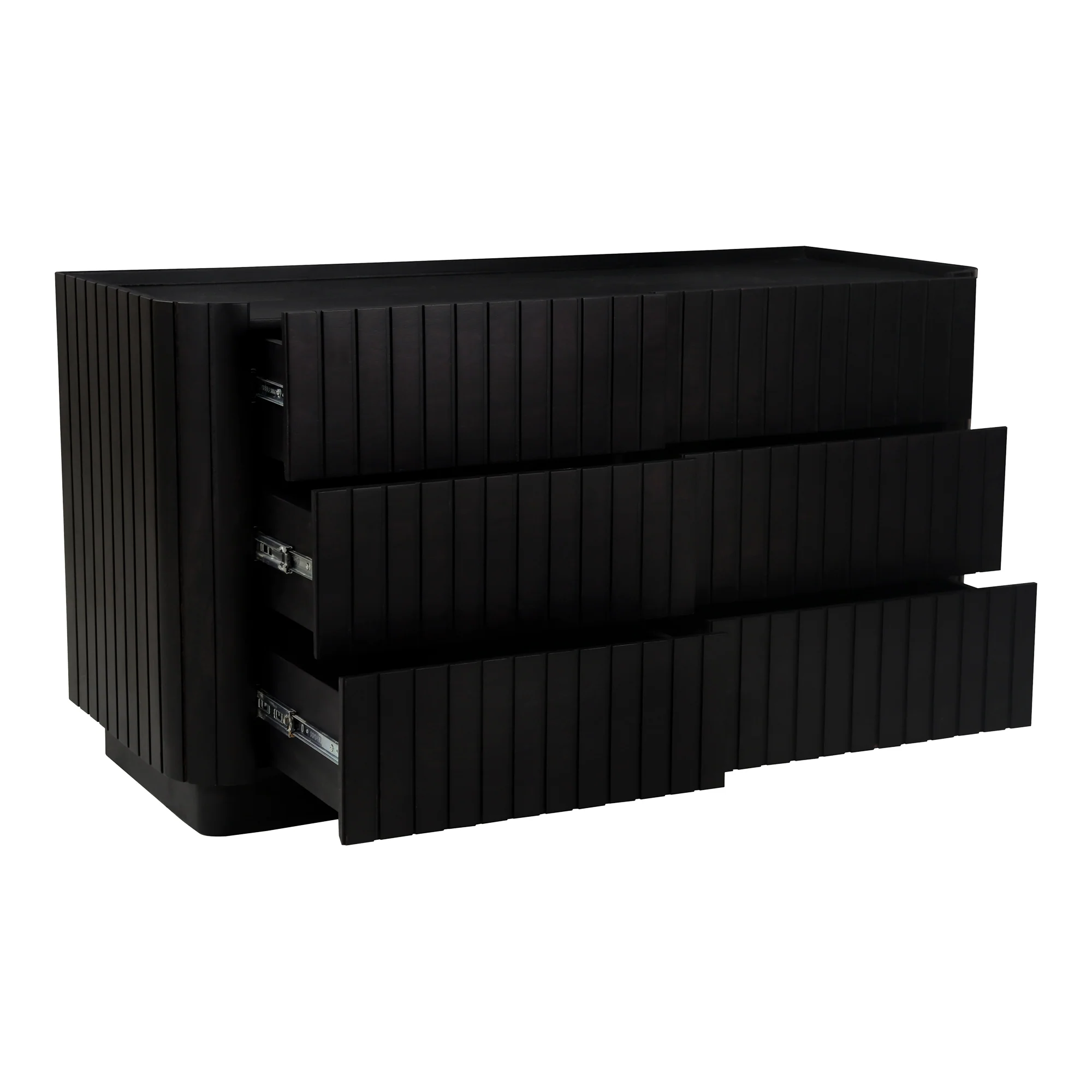 Povera 6 Drawer Dresser Black - Image 6