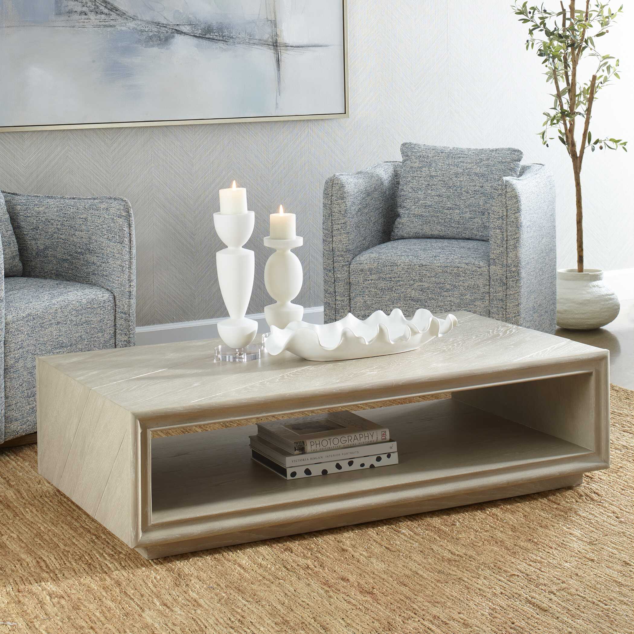 Prism Light Oak Coffee Table - Image 3