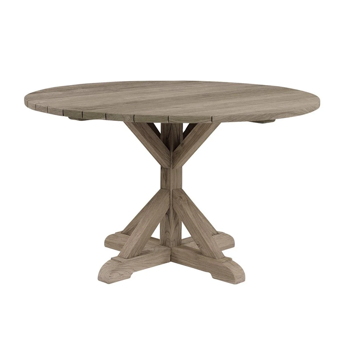 Provence 50" Round Dining Table Distressed/Painted