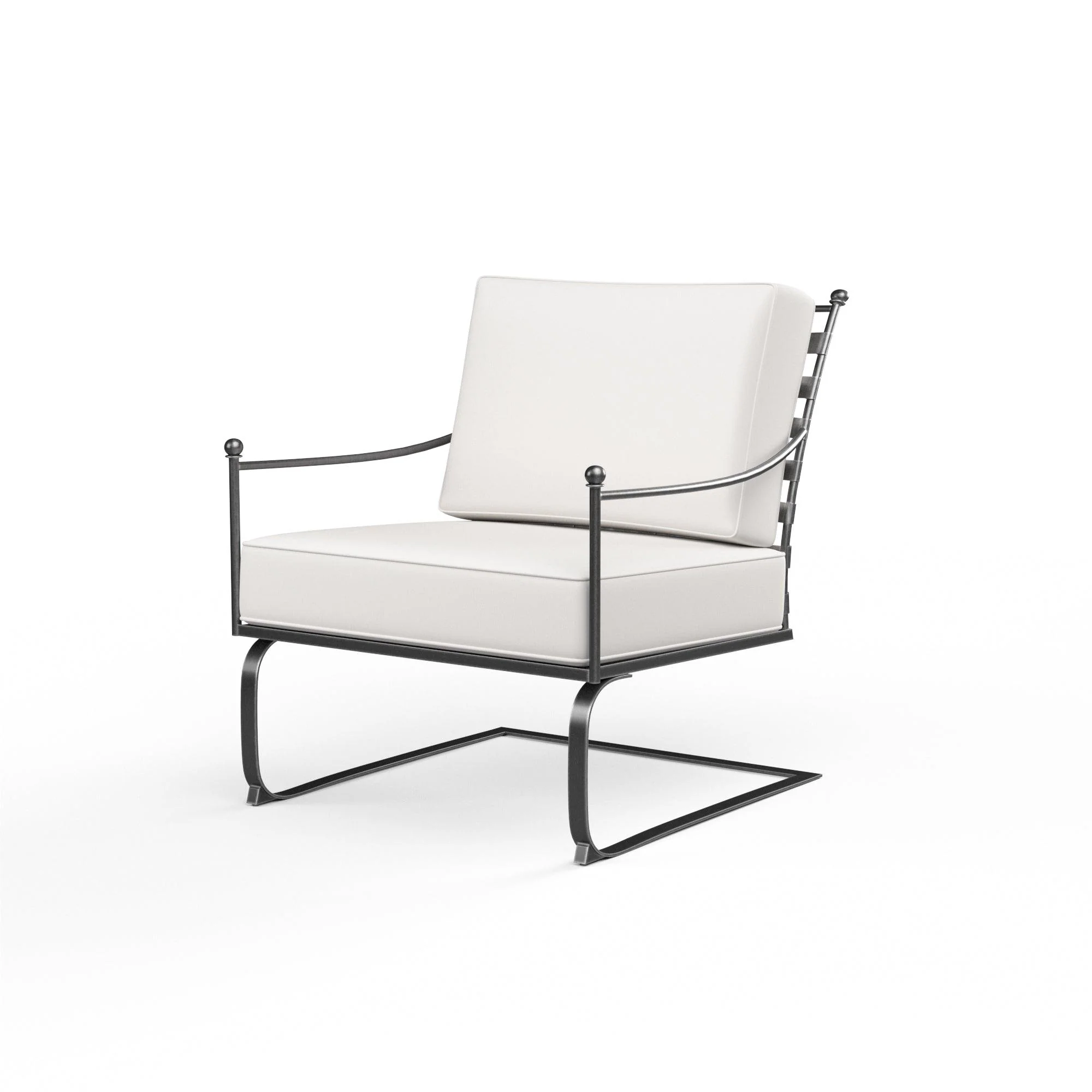 Provence Club Rocker in Canvas Flax w/ Self Welt