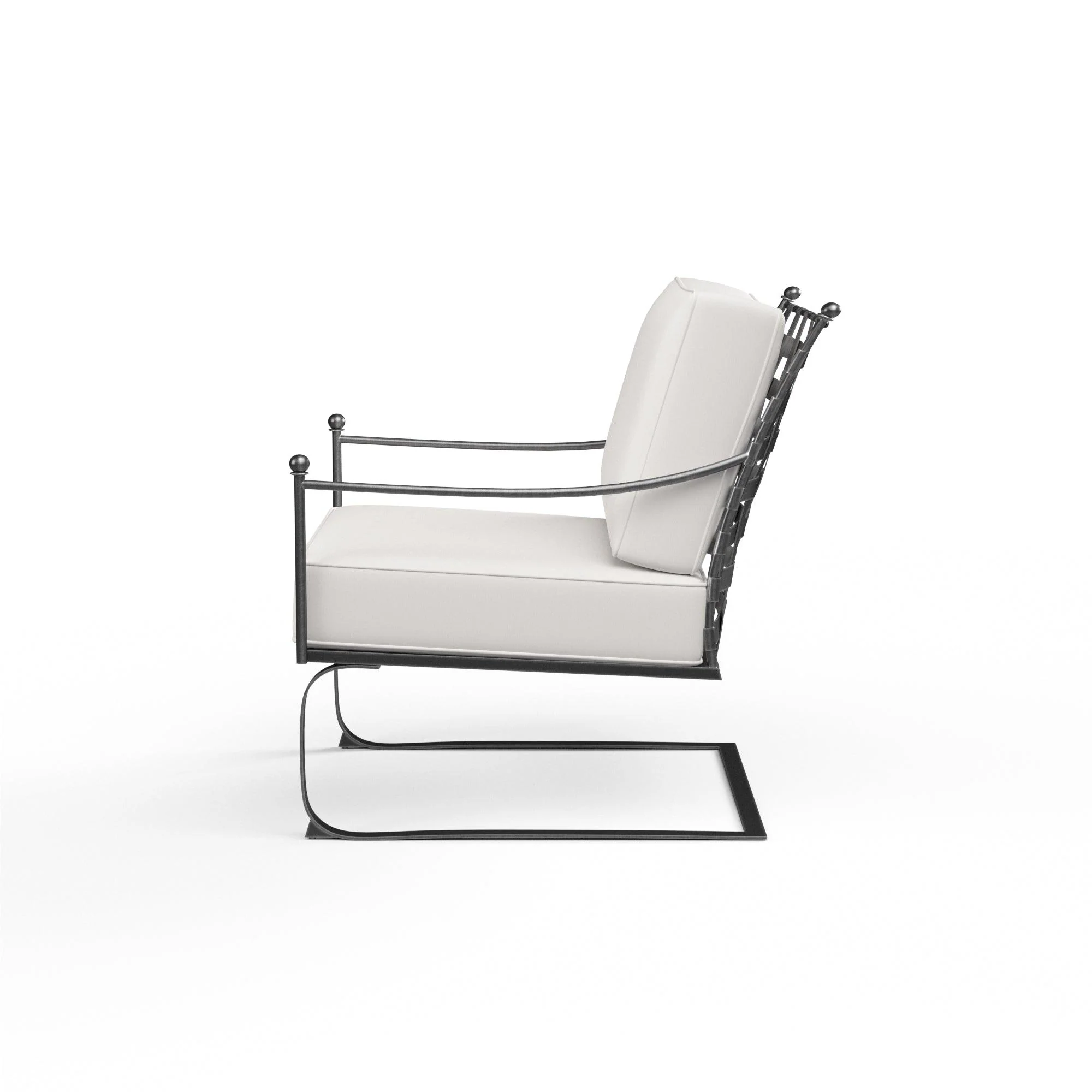 Provence Club Rocker in Canvas Flax w/ Self Welt - Image 4