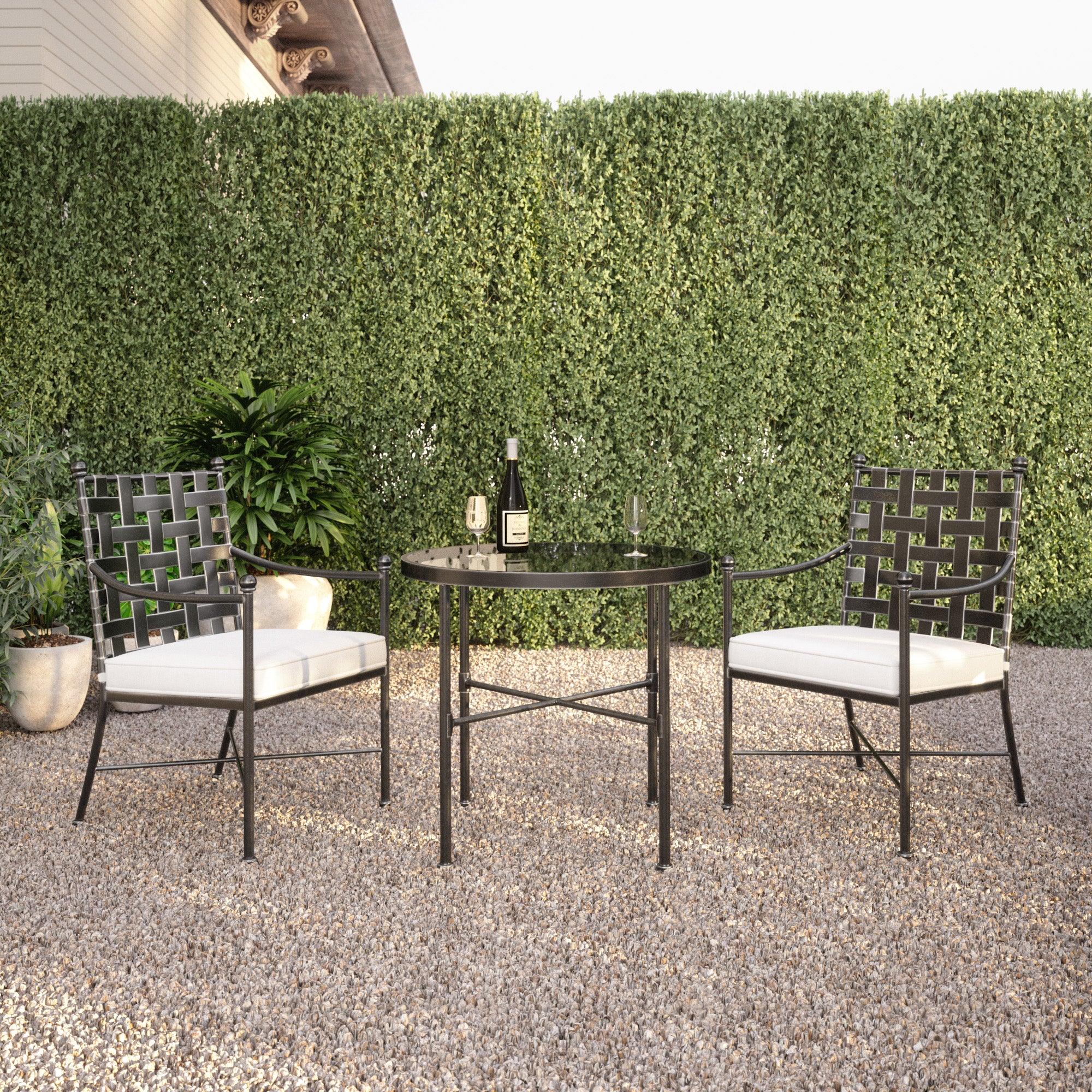 Provence Dining Chair in Canvas Flax w/ Self Welt - Image 2