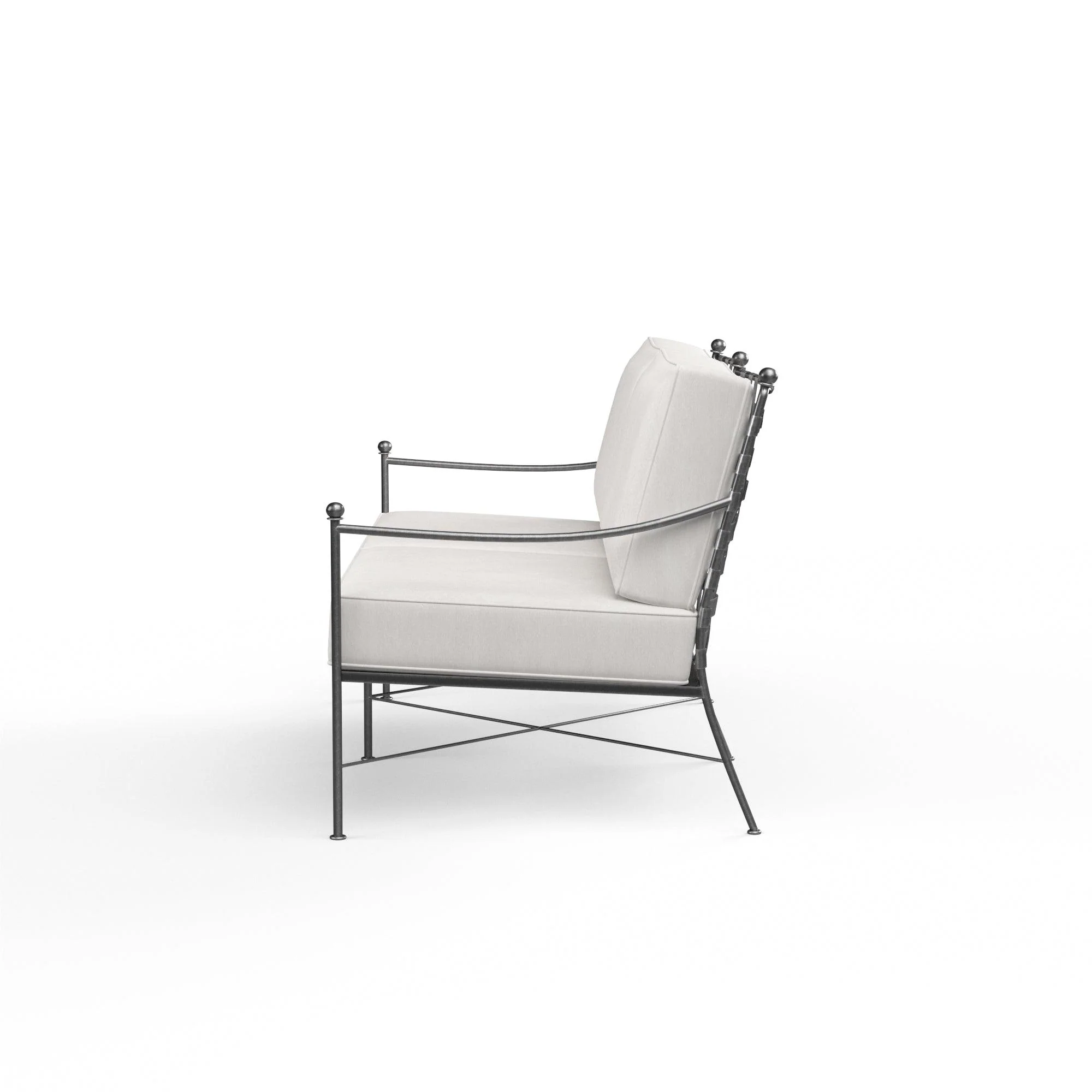 Provence Loveseat in Canvas Flax w/ Self Welt - Image 4